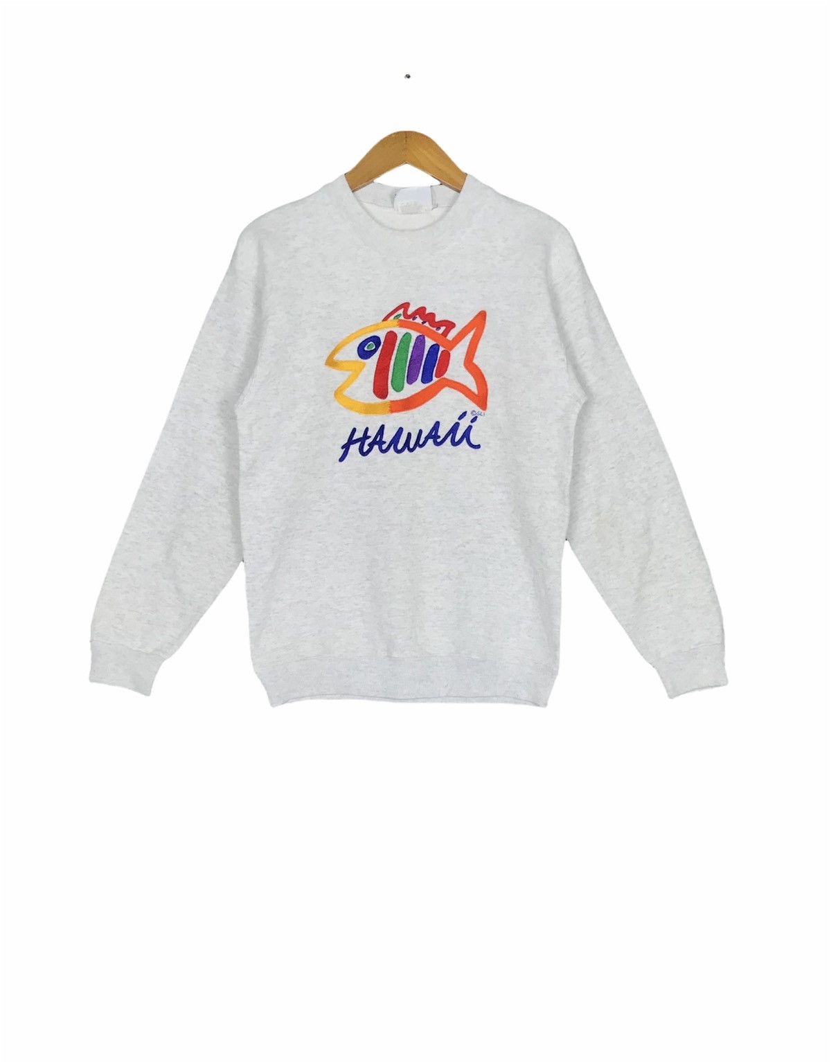 Vintage Rare‼️Vintage Hawaii Sweatshirt Big Logo Usa Made Size US S / EU 44-46 / 1 - 1 Thumbnail