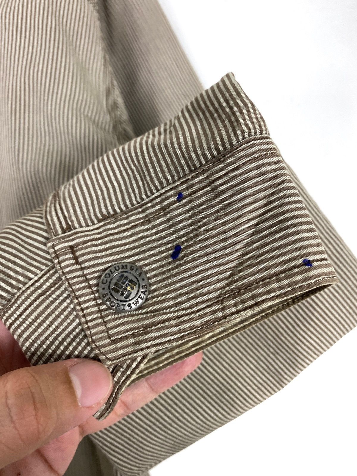 Columbia Rare‼️ Vintage Columbia Chore Jacket Stripe Workwear Large Size US XXL / EU 58 / 5 - 10 Thumbnail