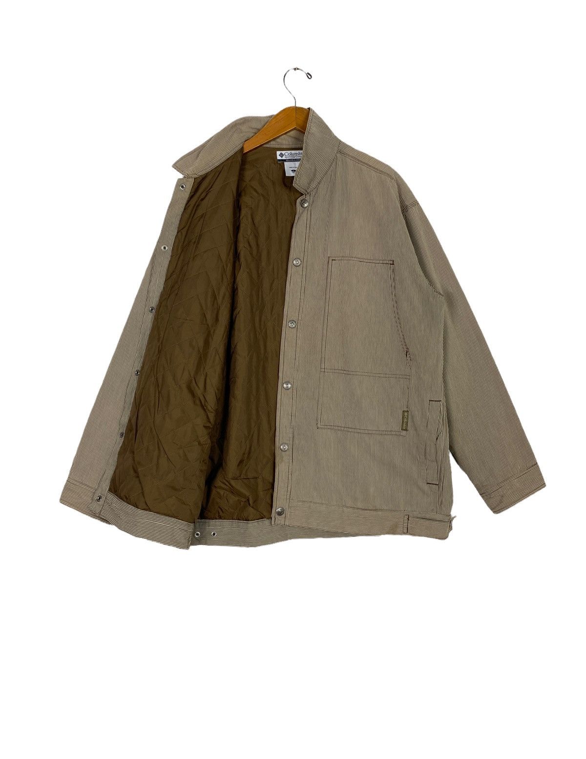 Columbia Rare‼️ Vintage Columbia Chore Jacket Stripe Workwear Large Size US XXL / EU 58 / 5 - 2 Thumbnail