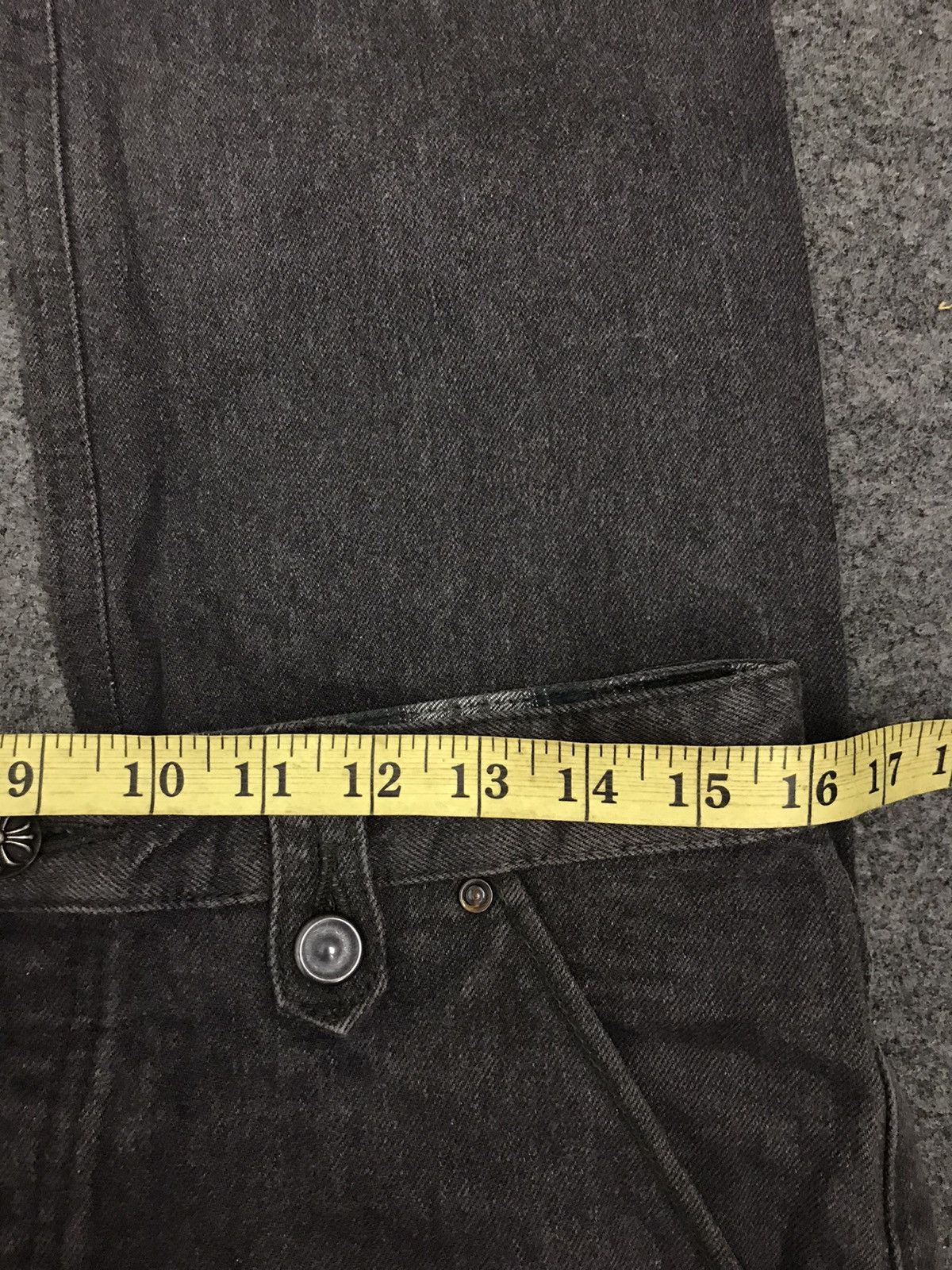 Japanese Brand Comme Ca Men Denim Cross Button Inspired Chrome Hearts Size US 32 / EU 48 - 5 Thumbnail
