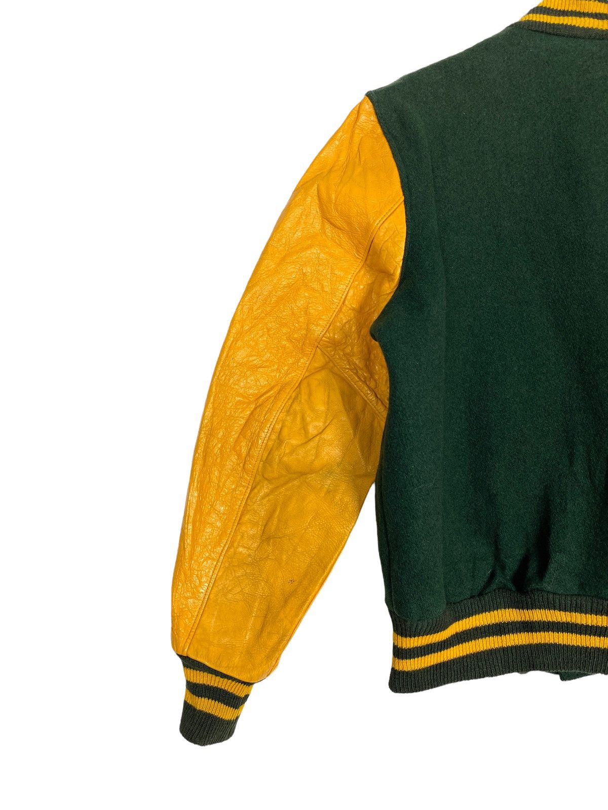 Vintage Rare‼️ Vintage Midland Varsity Wool leather Letterman Jacket Size US M / EU 48-50 / 2 - 7 Thumbnail