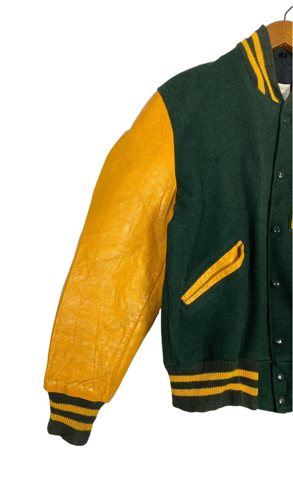 Vintage Rare‼️ Vintage Midland Varsity Wool leather Letterman Jacket Size US M / EU 48-50 / 2 - 6 Thumbnail