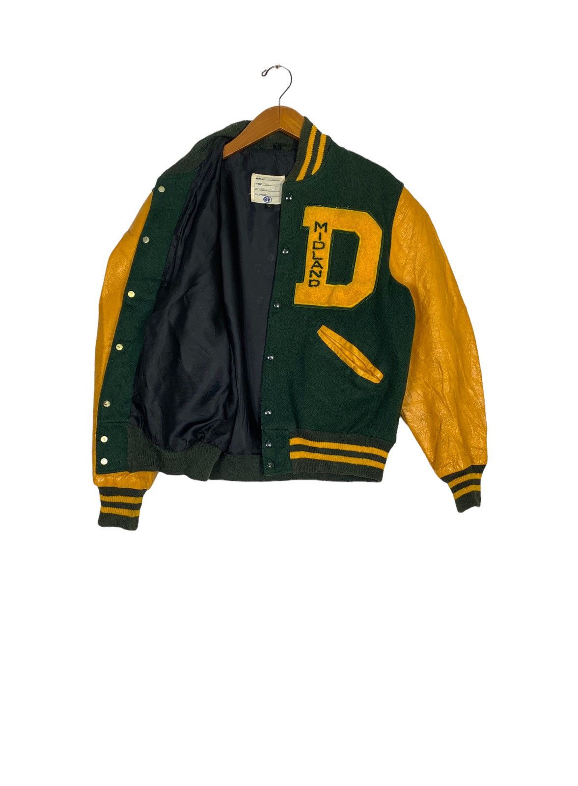Vintage Rare‼️ Vintage Midland Varsity Wool leather Letterman Jacket Size US M / EU 48-50 / 2 - 2 Thumbnail