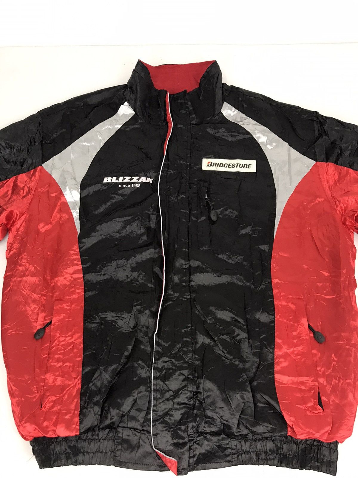 Japanese Brand Vintage Motorsports Jacket Blizzak VRX Bridgestone Nylon Size US XL / EU 56 / 4 - 3 Thumbnail