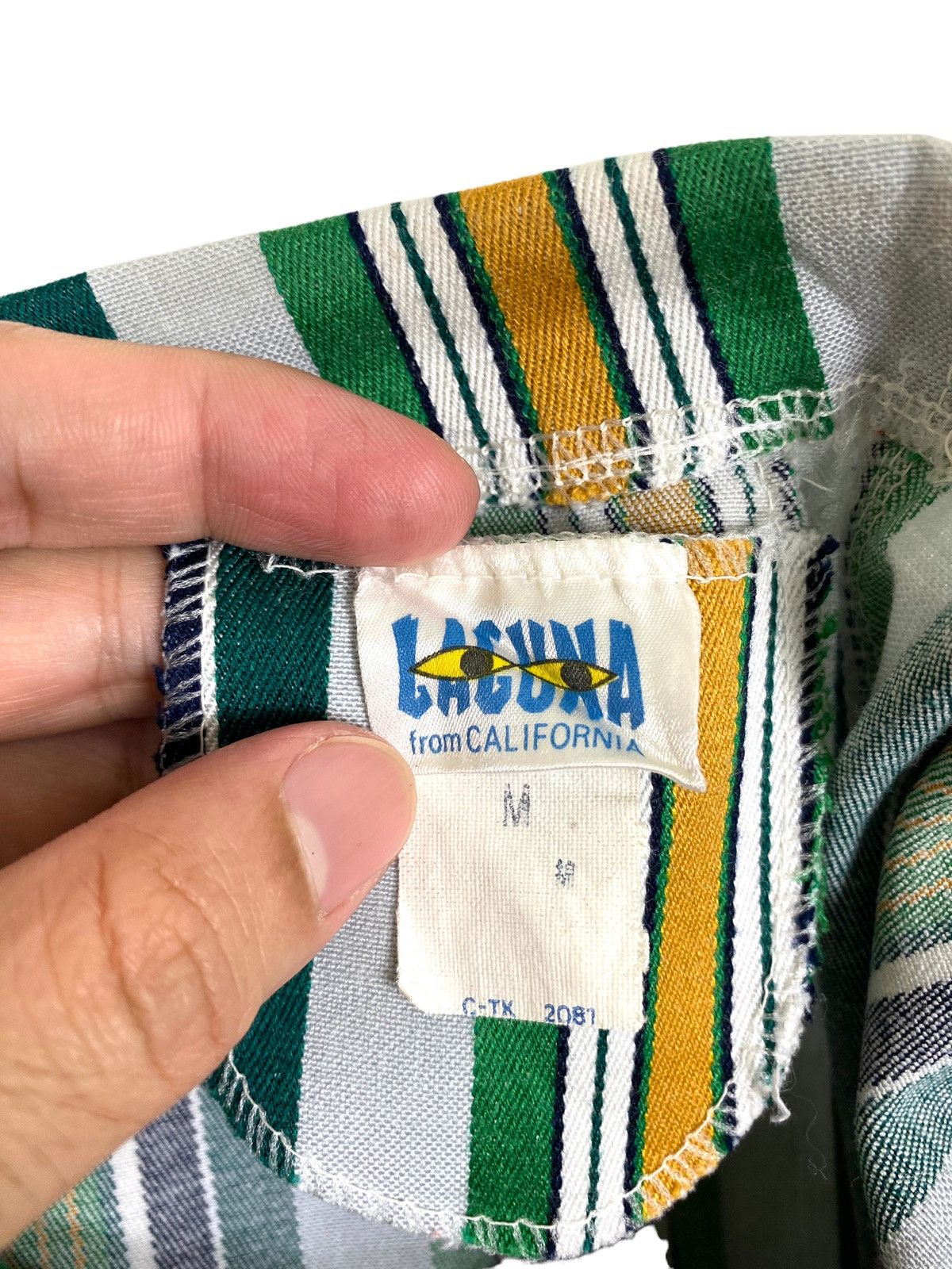 Vintage Rare‼️ Vintage Laguna Colour block Stripe Short Beach Pants Size US 27 - 4 Thumbnail