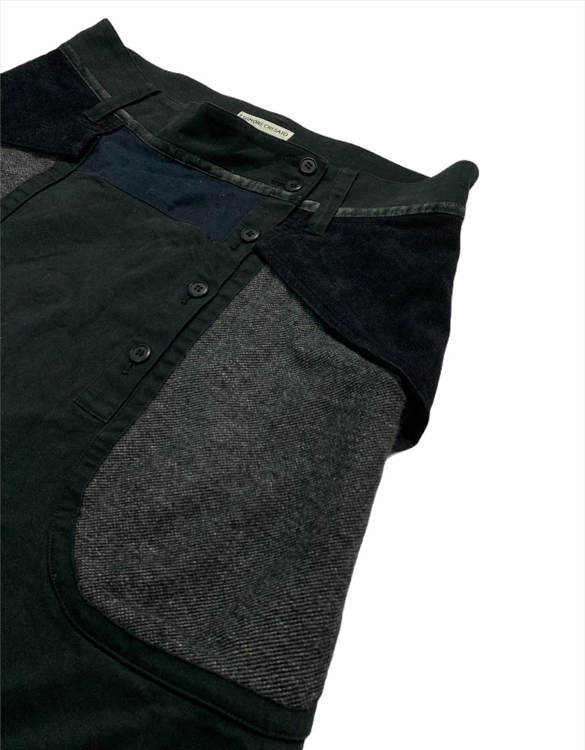 Issey Miyake 🇯🇵 80s Issey Miyake Asymmetrical Patchwork Shorts Size US 32 / EU 48 - 3 Thumbnail
