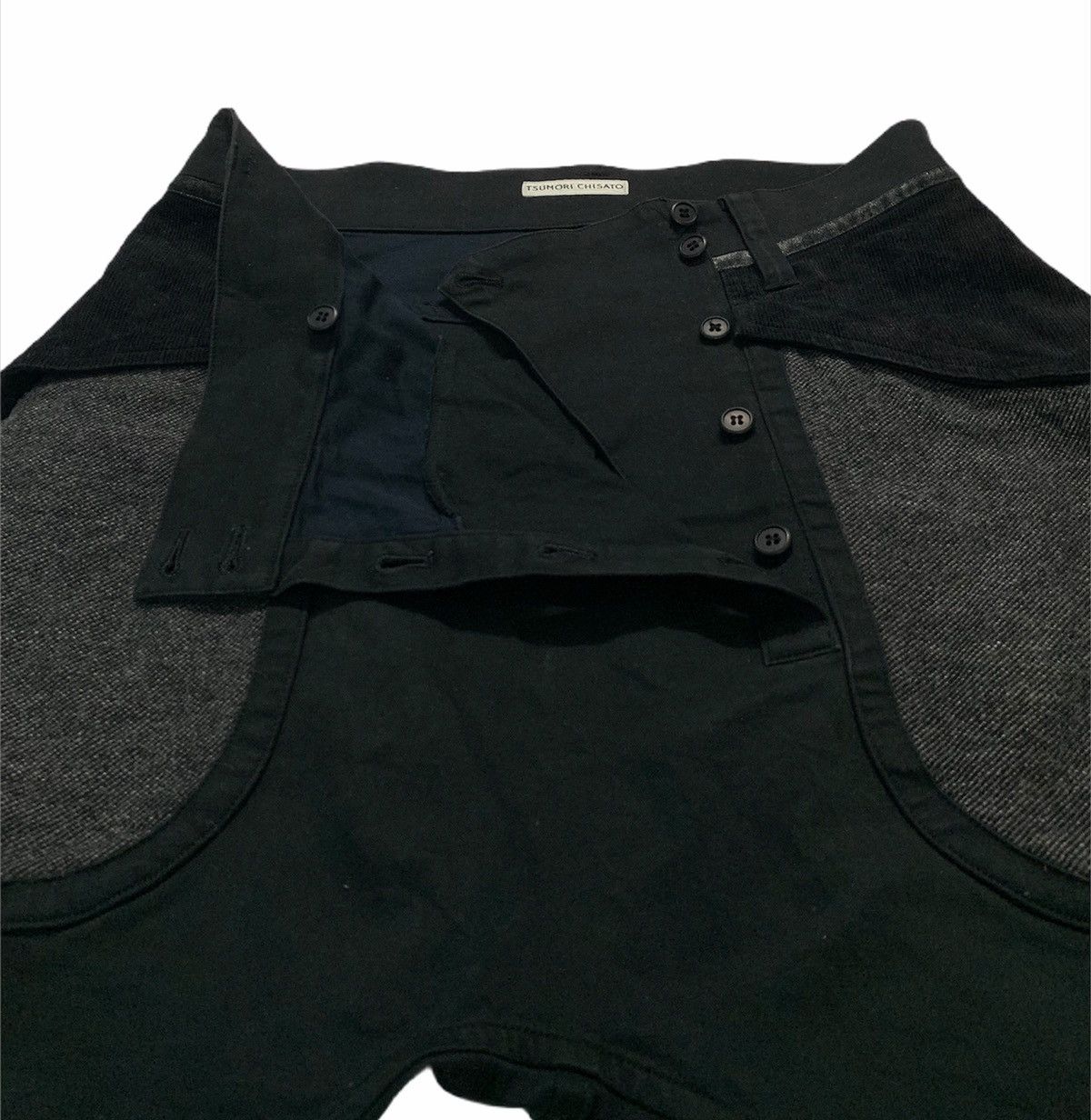 Issey Miyake 🇯🇵 80s Issey Miyake Asymmetrical Patchwork Shorts Size US 32 / EU 48 - 8 Thumbnail