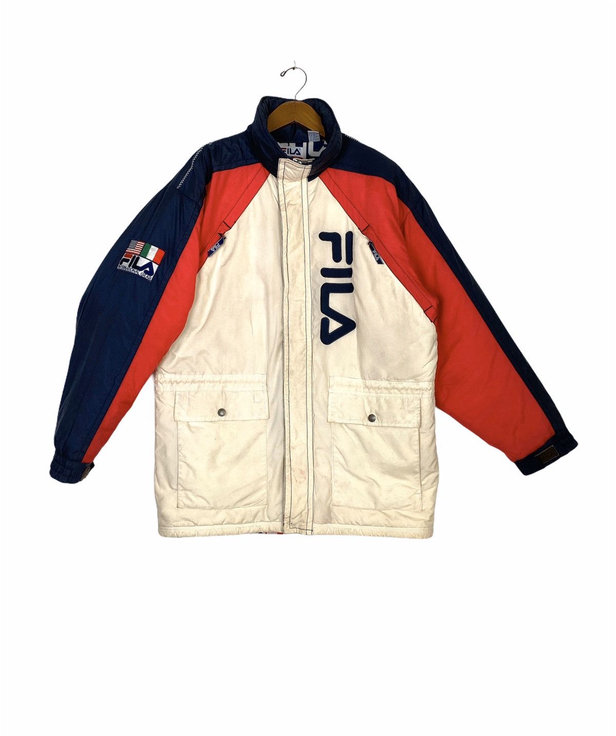 Fila Rare‼️Fila Big Logo Ski Jacket Medium Size Size US M / EU 48-50 / 2 - 1 Thumbnail