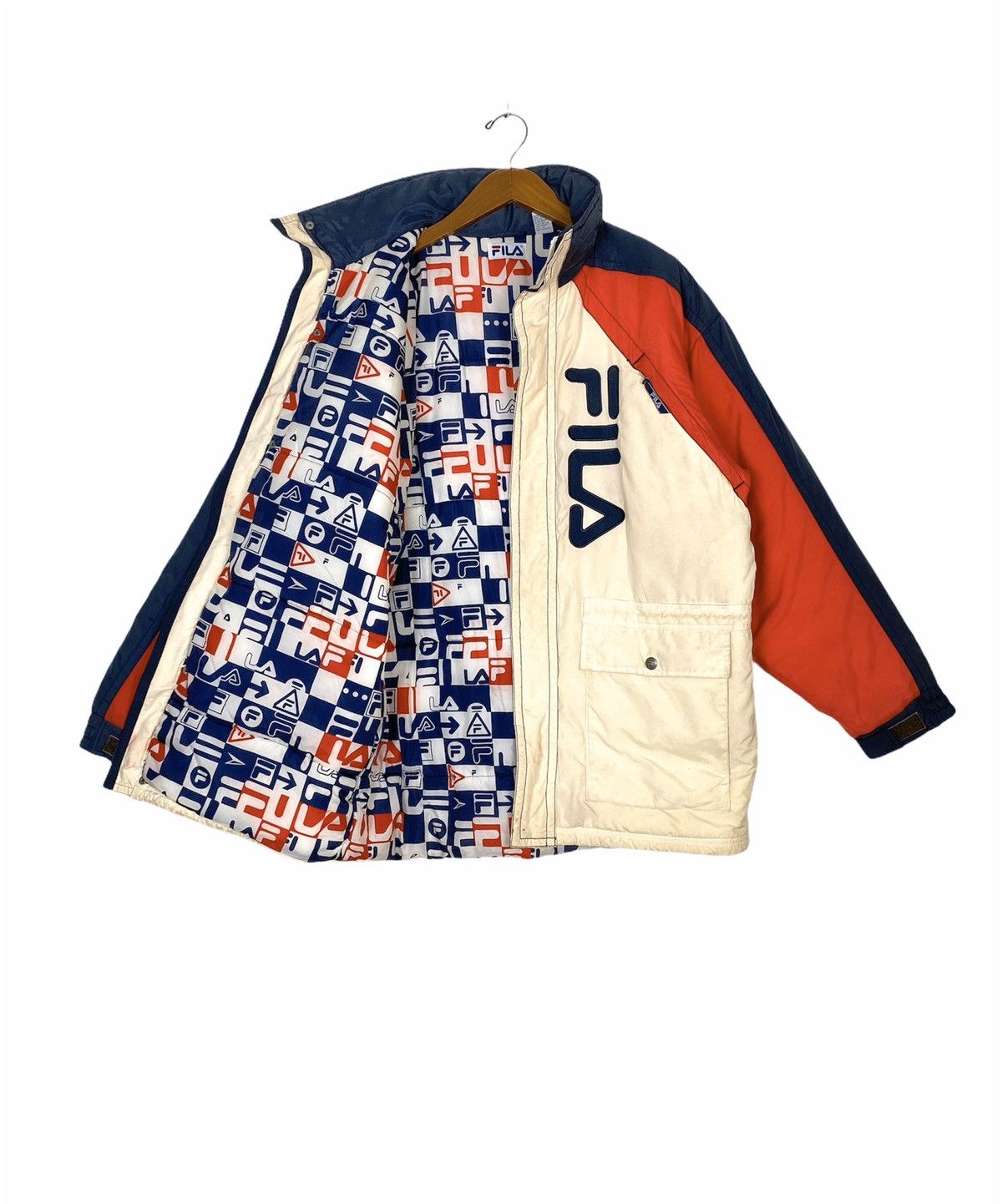 Fila Rare‼️Fila Big Logo Ski Jacket Medium Size Size US M / EU 48-50 / 2 - 2 Thumbnail