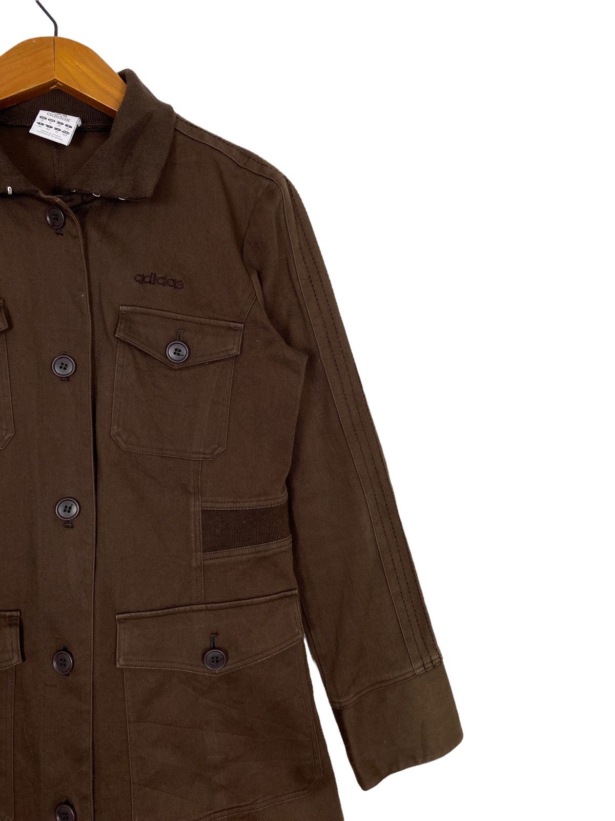 Adidas Rare‼️ Vintage Adidas Sunfaded Trench Coat Size US S / EU 44-46 / 1 - 2 Thumbnail