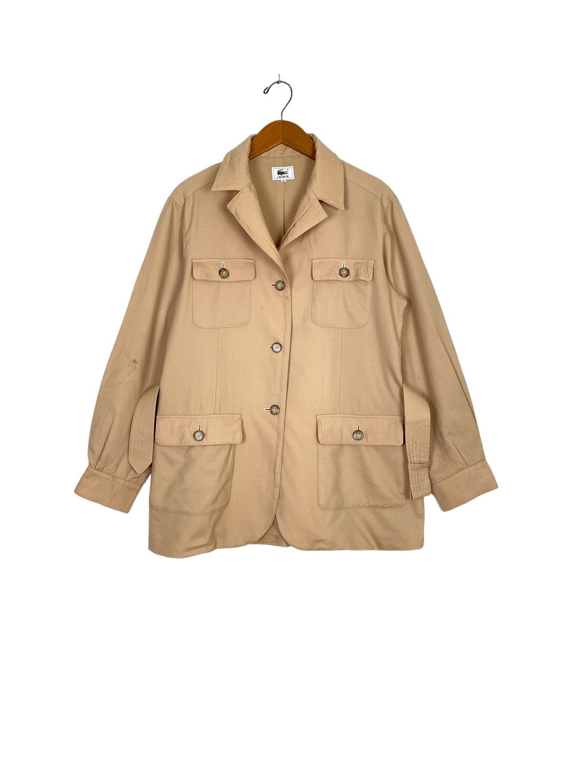 image of Lacoste Safari Belted Jacket (Women) in Brown, Women's