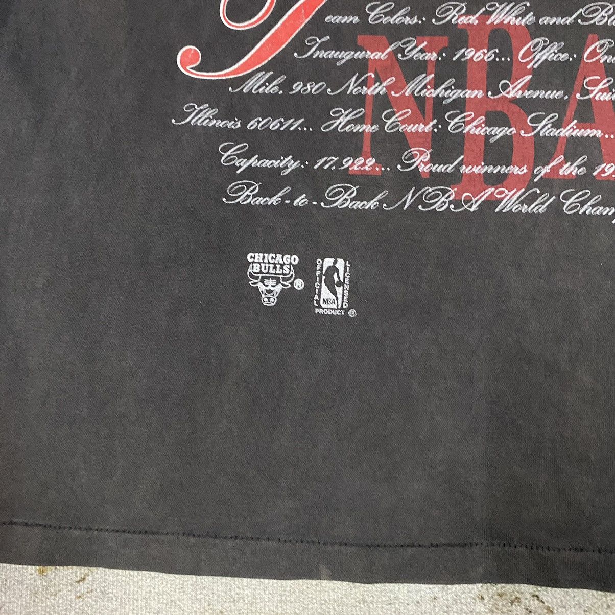 NBA × Nutmeg × Vintage Vintage 90s NBA Chichago Bulls Nutmeg Mills Faded Tees Size US L / EU 52-54 / 3 - 7 Thumbnail
