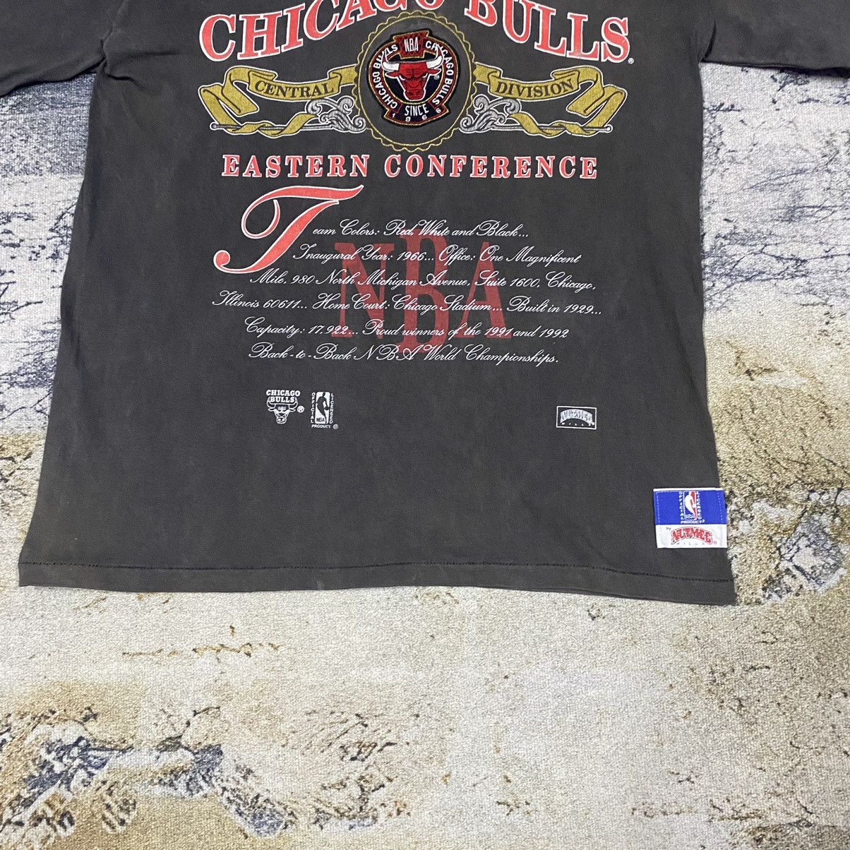 NBA × Nutmeg × Vintage Vintage 90s NBA Chichago Bulls Nutmeg Mills Faded Tees Size US L / EU 52-54 / 3 - 5 Thumbnail