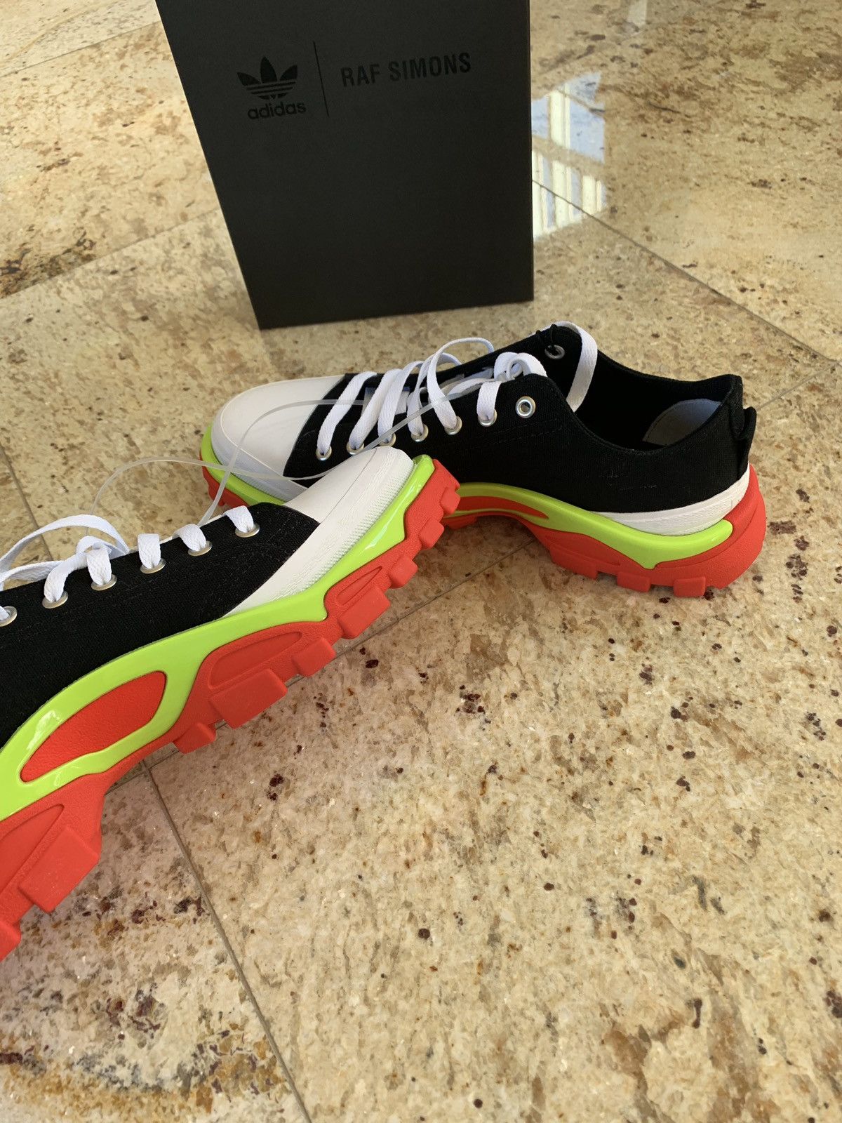 Raf Simons Black, Orange & Green RS Detroit Runner Size US 9 / EU 42 - 12 Thumbnail