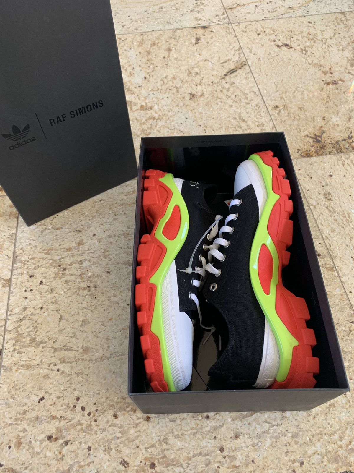Raf Simons Black, Orange & Green RS Detroit Runner Size US 9 / EU 42 - 2 Thumbnail