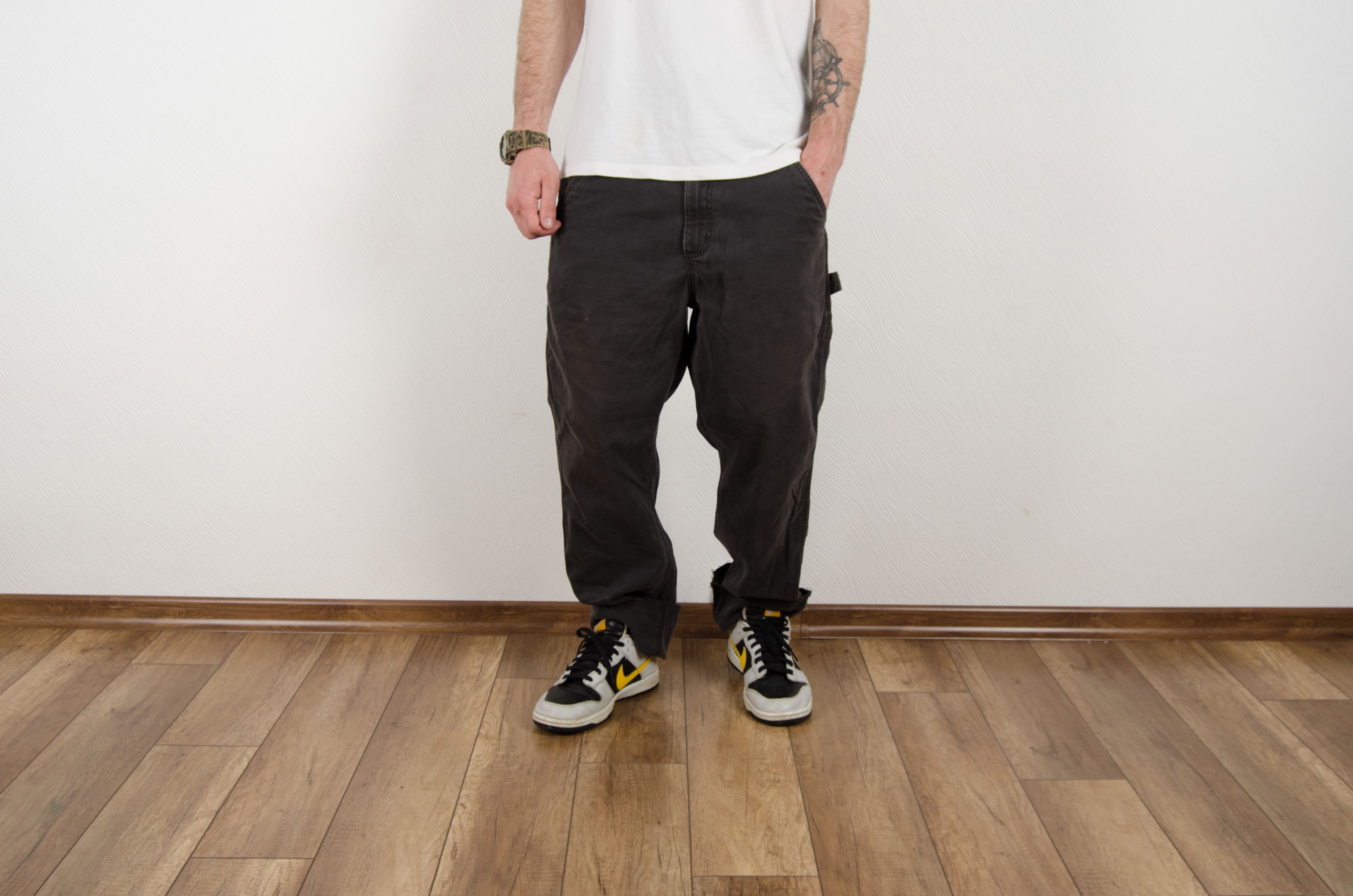 Carhartt Vintage Carhartt Distressed Sun Faded Cargo Work Pants Size US 33 - 3 Thumbnail