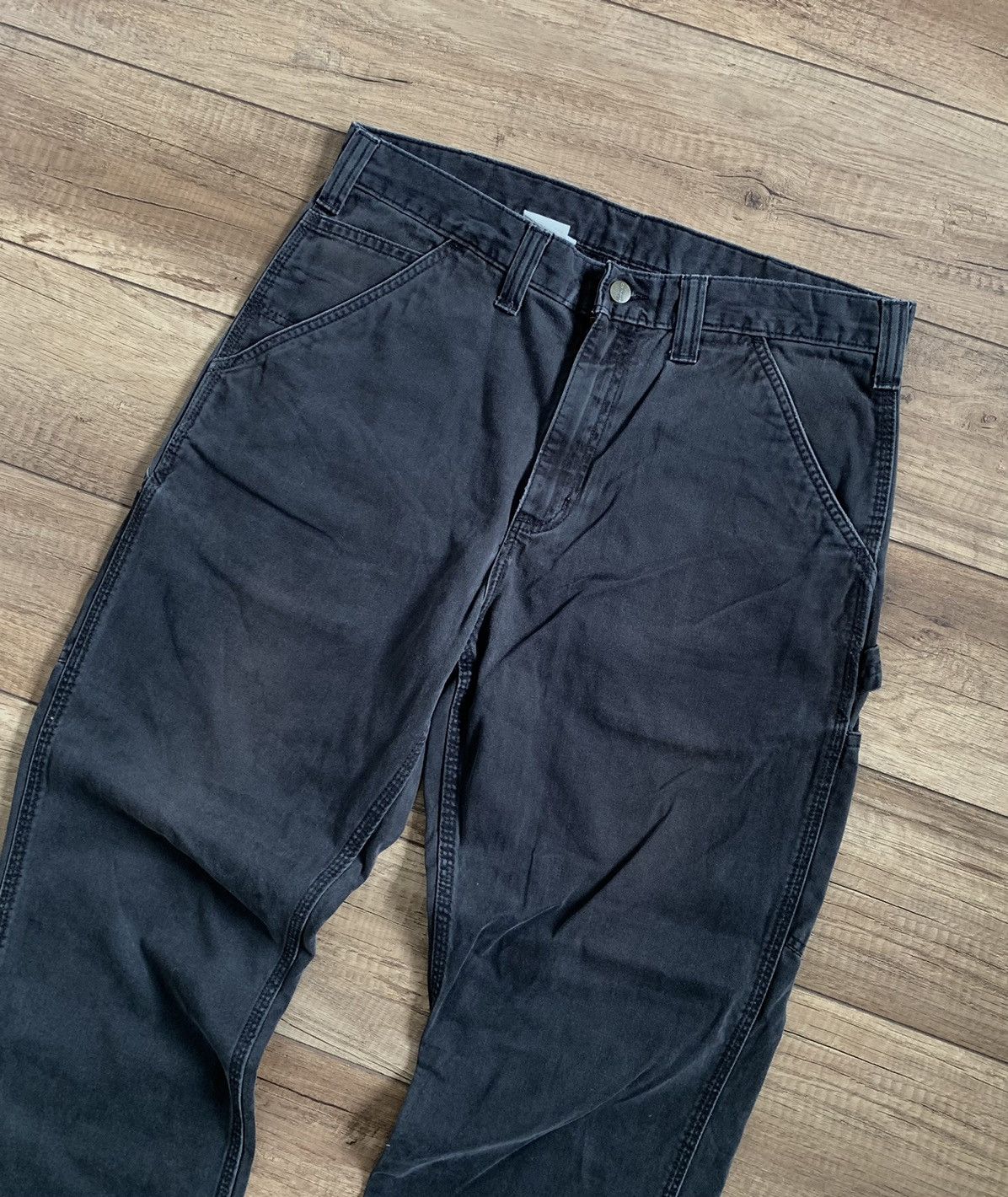 Carhartt Vintage Carhartt Distressed Sun Faded Cargo Work Pants Size US 33 - 8 Thumbnail