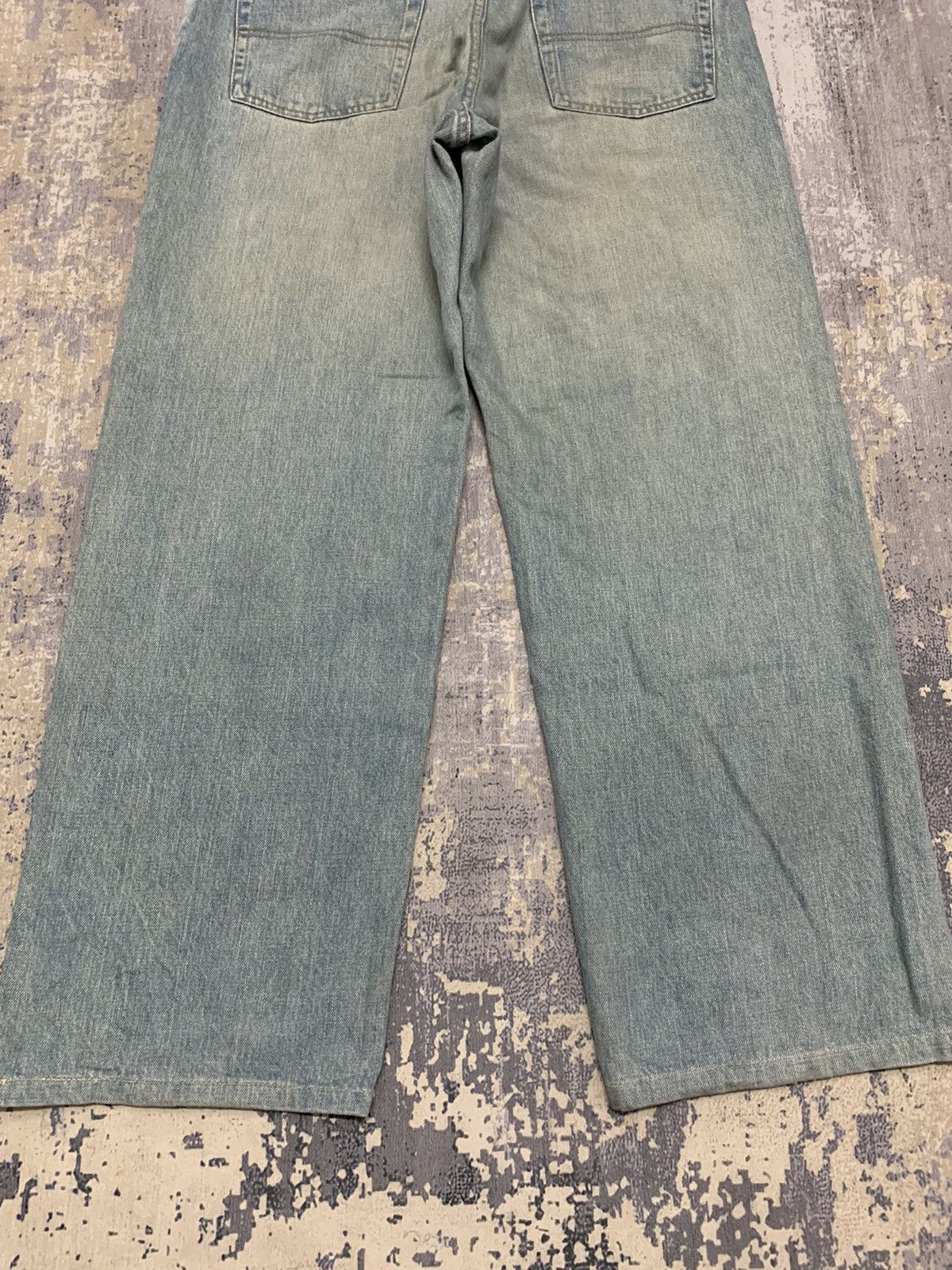 Big Mac Vintage Big John Japan Distressed Baggy Jeans 31x27.5 Size US 31 - 14 Thumbnail