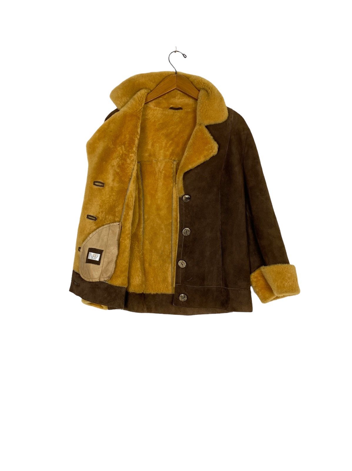 Vintage Rare‼️ Vintage Ottimo Braccio Shearling Jacket Made in Italy Size S / US 4 / IT 40 - 2 Thumbnail