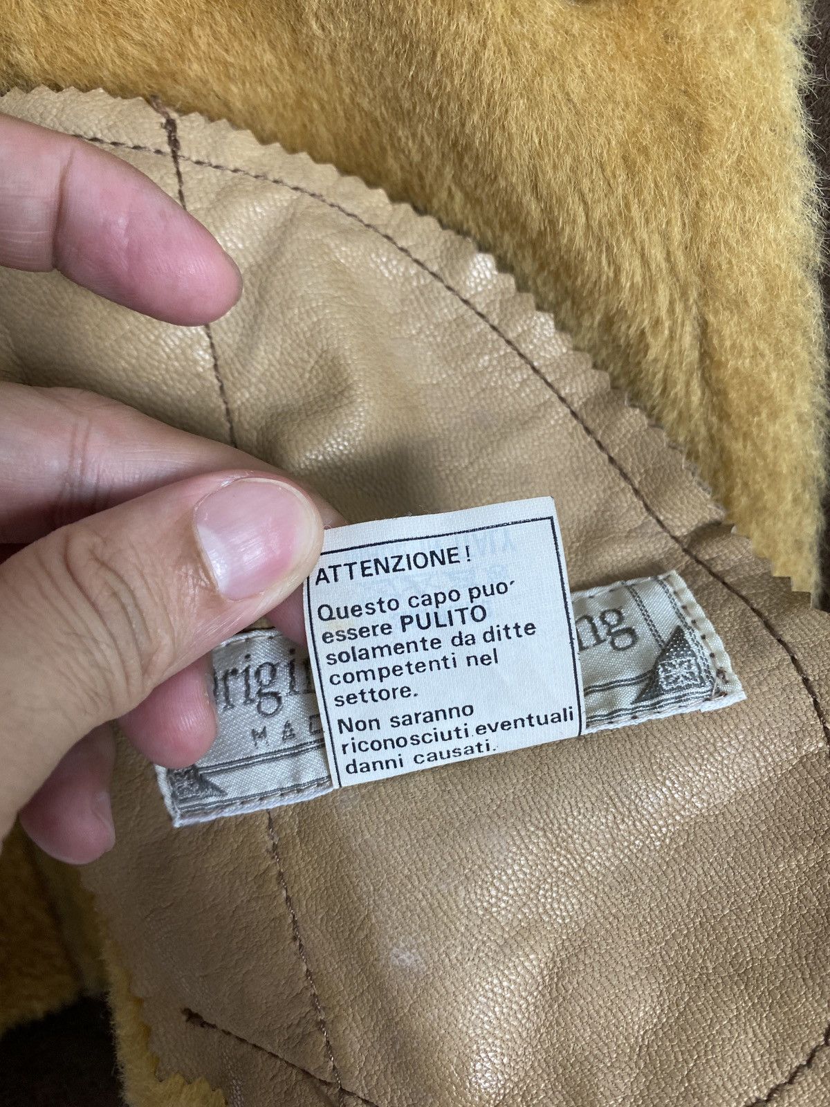 Vintage Rare‼️ Vintage Ottimo Braccio Shearling Jacket Made in Italy Size S / US 4 / IT 40 - 7 Thumbnail