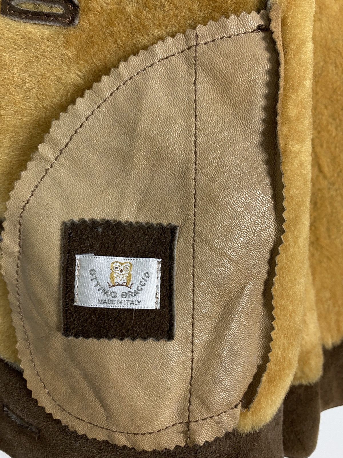 Vintage Rare‼️ Vintage Ottimo Braccio Shearling Jacket Made in Italy Size S / US 4 / IT 40 - 5 Thumbnail