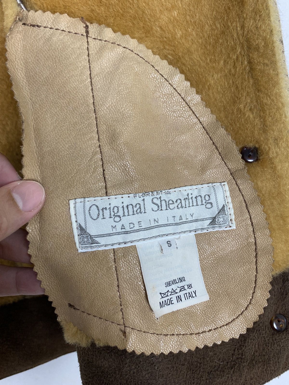 Vintage Rare‼️ Vintage Ottimo Braccio Shearling Jacket Made in Italy Size S / US 4 / IT 40 - 6 Thumbnail