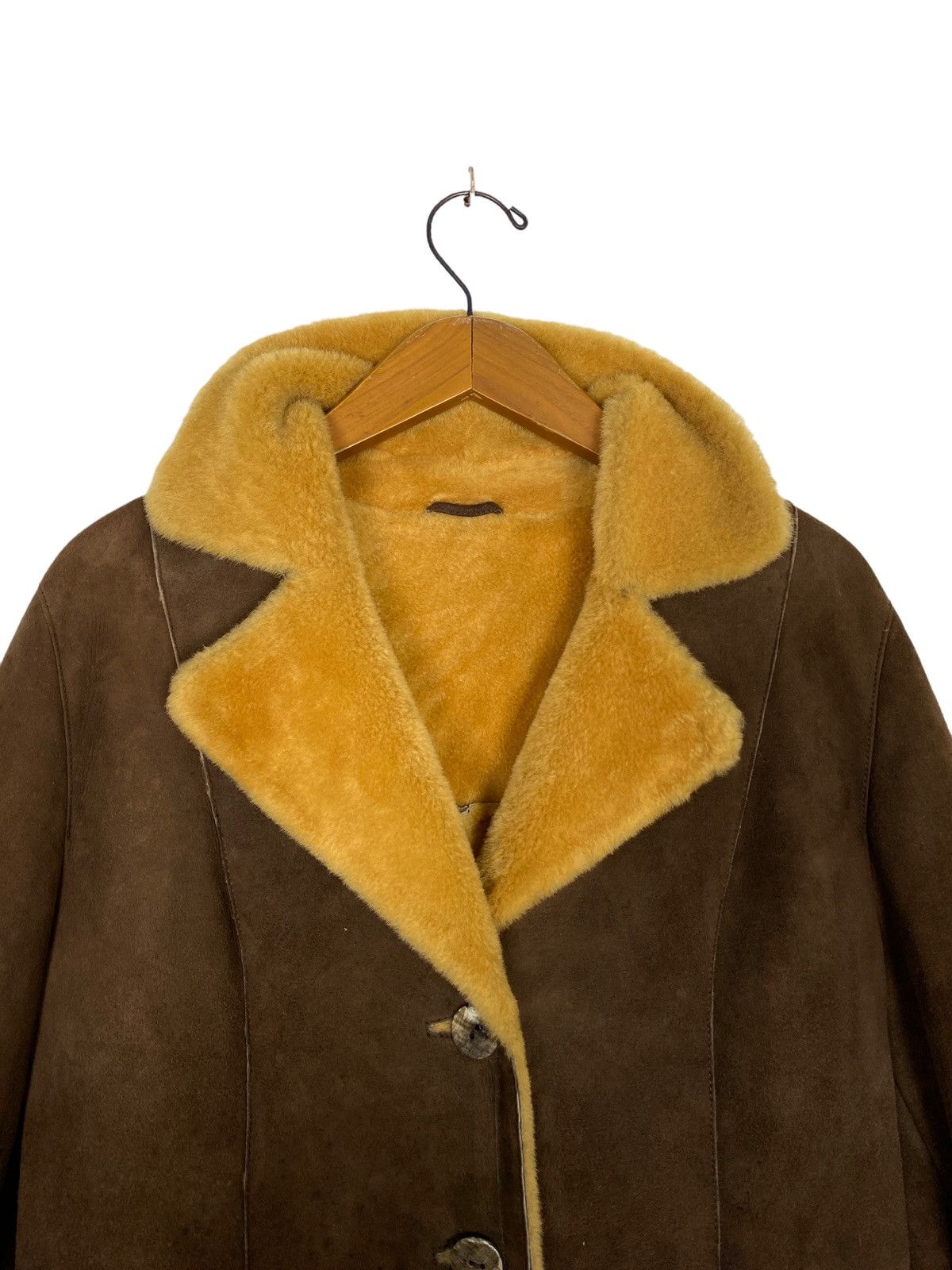 Vintage Rare‼️ Vintage Ottimo Braccio Shearling Jacket Made in Italy Size S / US 4 / IT 40 - 3 Thumbnail