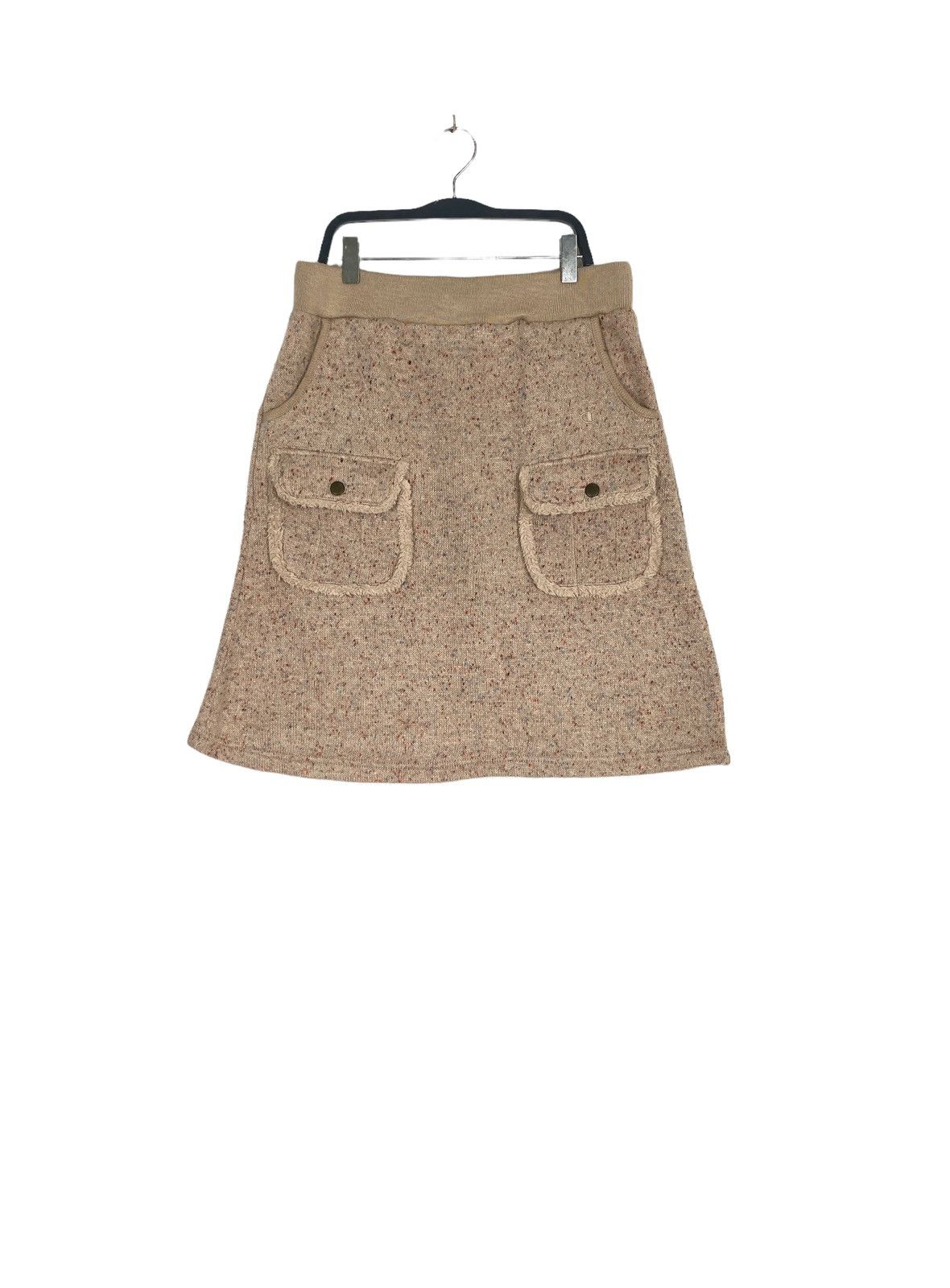 image of Champion Wool Skirt Large Size in Brown, Women's