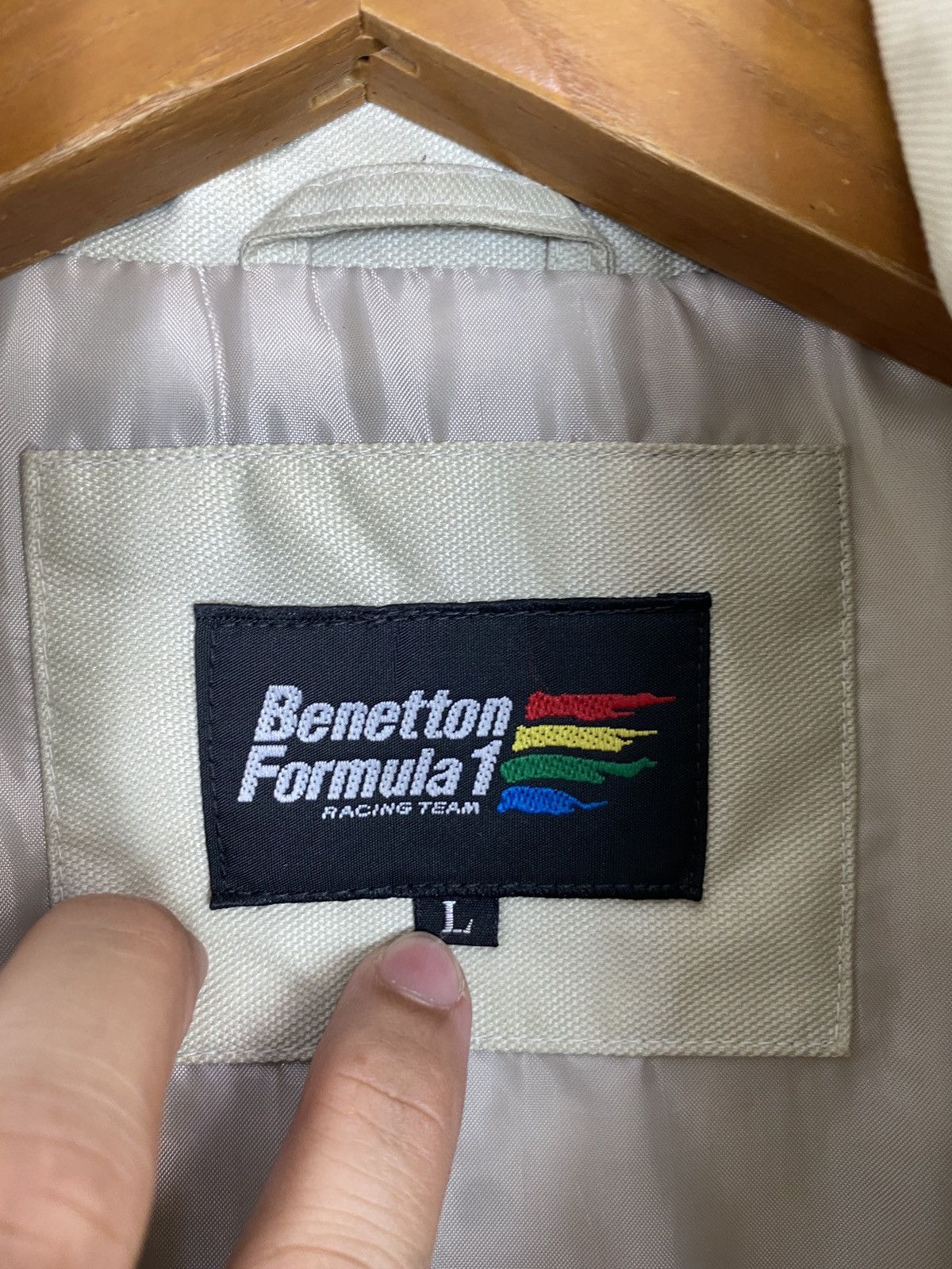 Benetton Rare‼️ Benetton Formula 1 Wading Jacket Large Size Size US L / EU 52-54 / 3 - 7 Thumbnail