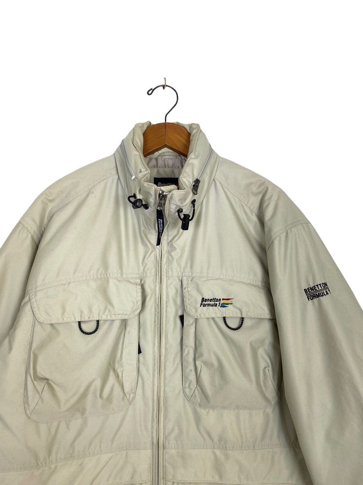 Benetton Rare‼️ Benetton Formula 1 Wading Jacket Large Size Size US L / EU 52-54 / 3 - 3 Thumbnail
