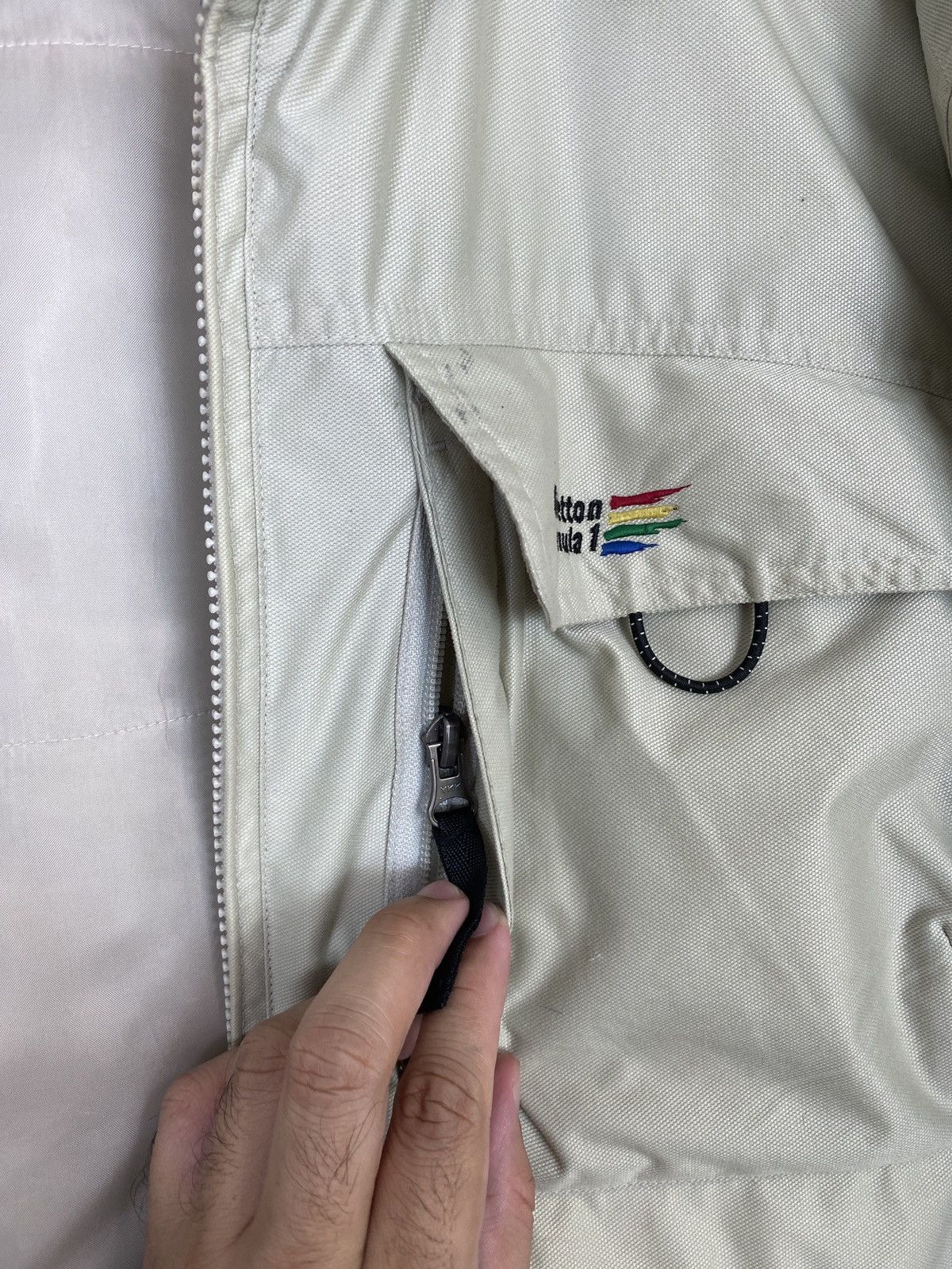 Benetton Rare‼️ Benetton Formula 1 Wading Jacket Large Size Size US L / EU 52-54 / 3 - 6 Thumbnail
