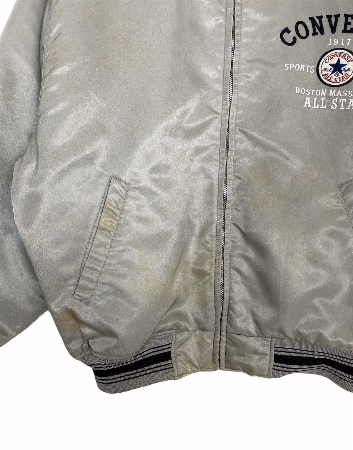 Converse Rare‼️Converse Bomber Jacket Embroidery Big Logo Size US L / EU 52-54 / 3 - 5 Thumbnail