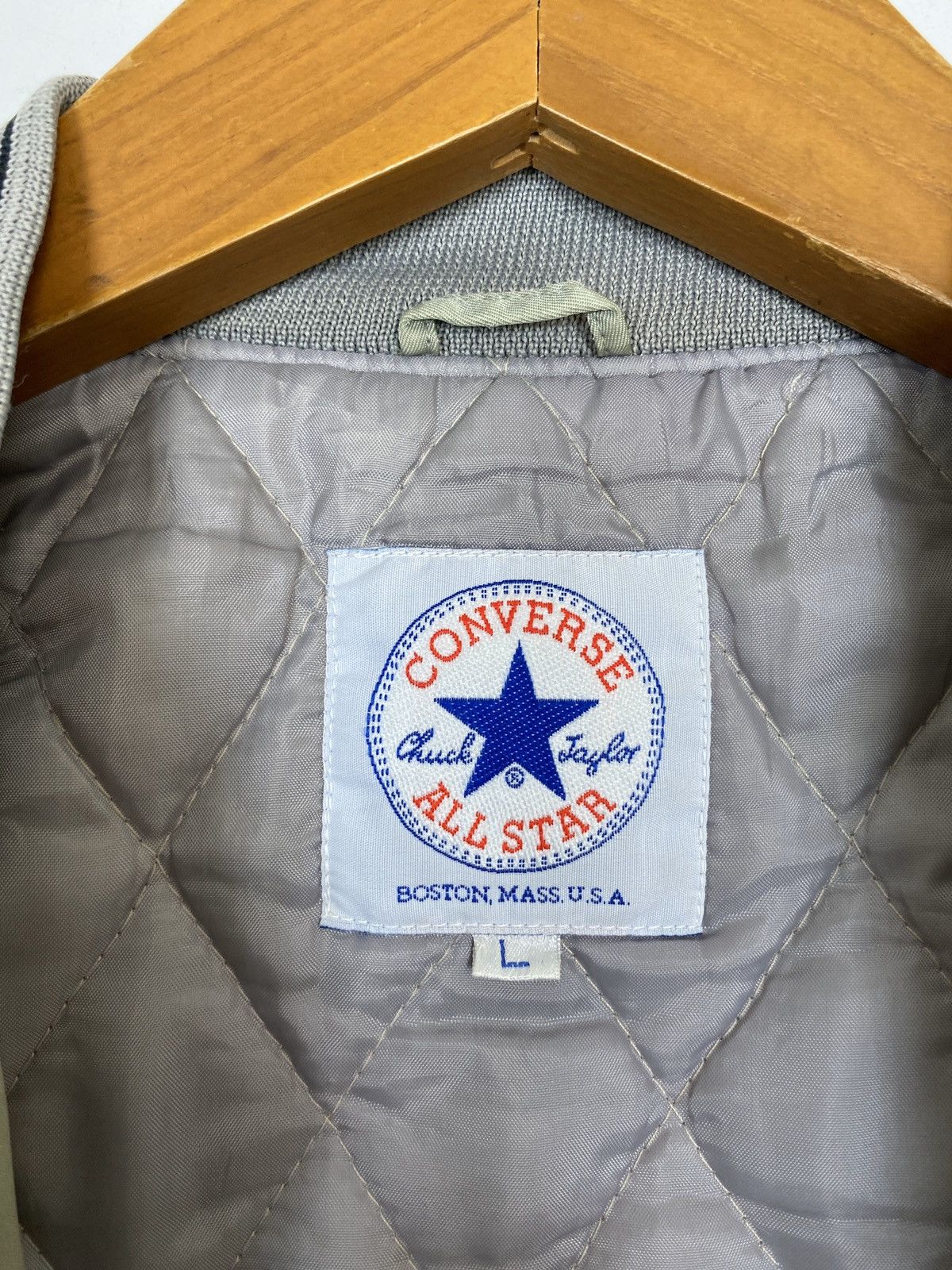 Converse Rare‼️Converse Bomber Jacket Embroidery Big Logo Size US L / EU 52-54 / 3 - 6 Thumbnail