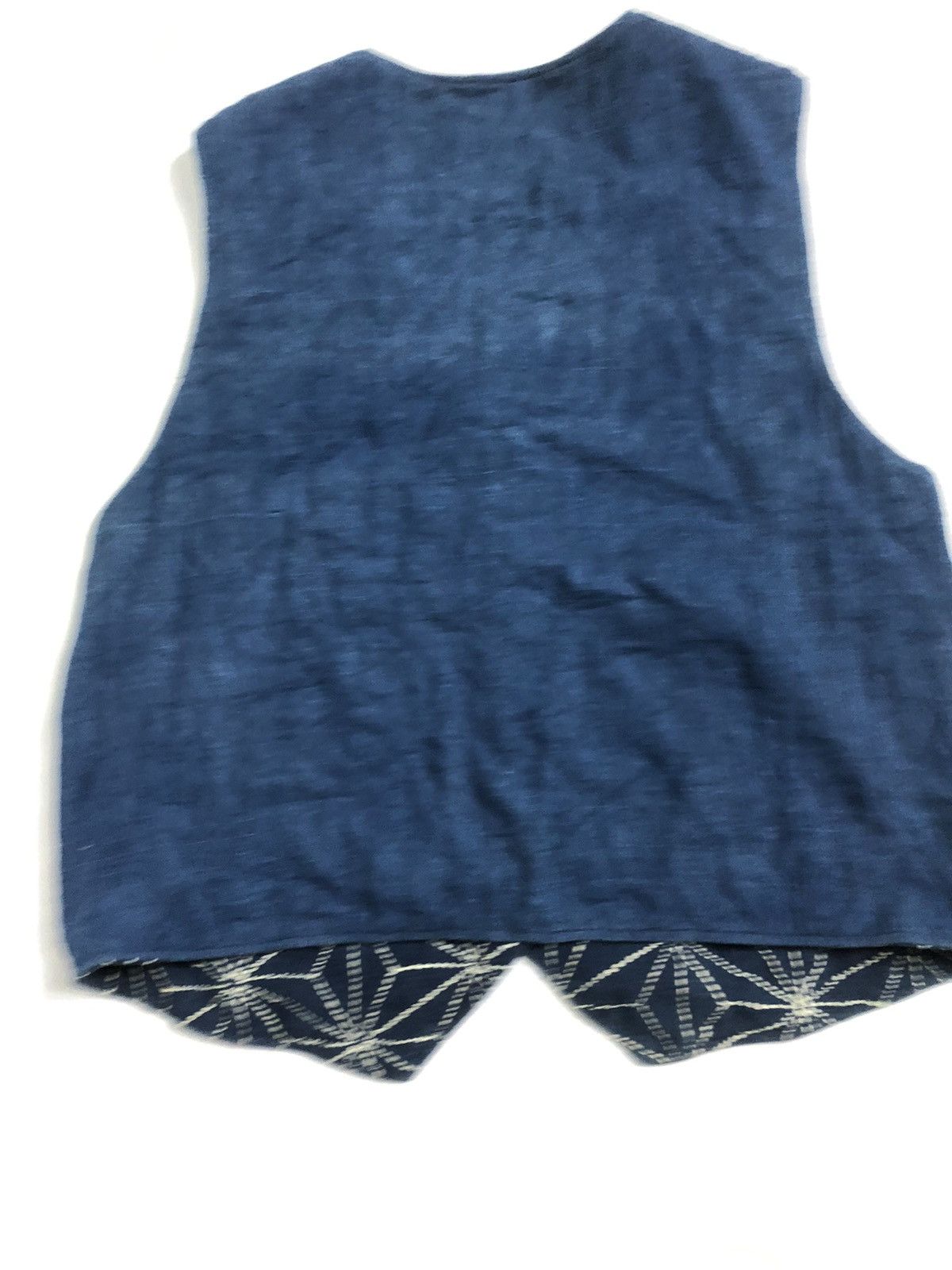 Indigo Vtg Indigo Dyed Vest Kiriko Made Reversible Size US S / EU 44-46 / 1 - 6 Thumbnail