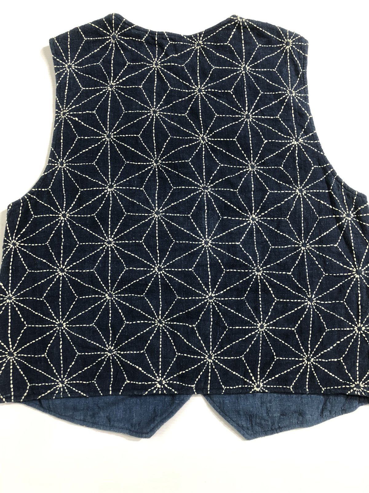 Indigo Vtg Indigo Dyed Vest Kiriko Made Reversible Size US S / EU 44-46 / 1 - 2 Thumbnail