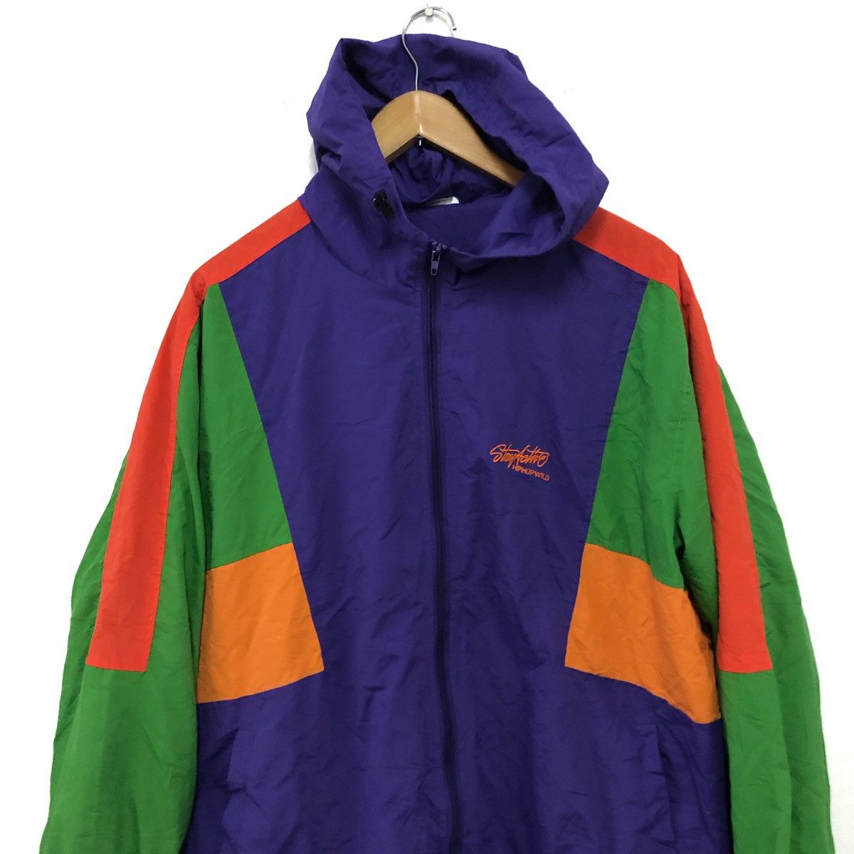 Japanese Brand Colourful nylon sweater rare design Size US L / EU 52-54 / 3 - 2 Thumbnail
