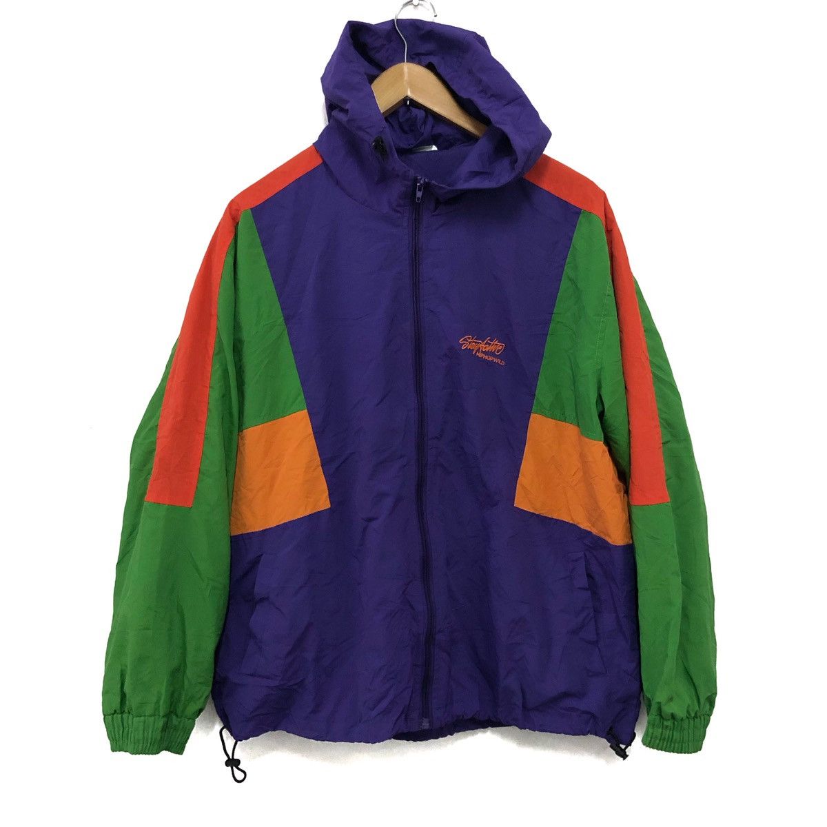 Japanese Brand Colourful nylon sweater rare design Size US L / EU 52-54 / 3 - 1 Thumbnail