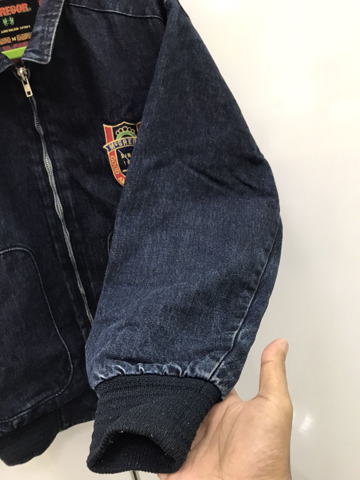 McGregor Mcgregor Bomber Denim Jacket Size US L / EU 52-54 / 3 - 14 Thumbnail