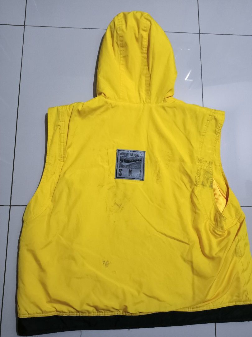 Nike × Vintage Vintage 90s nike 1/2 zipper ski hoodie vest hip hop style Size US XL / EU 56 / 4 - 6 Thumbnail