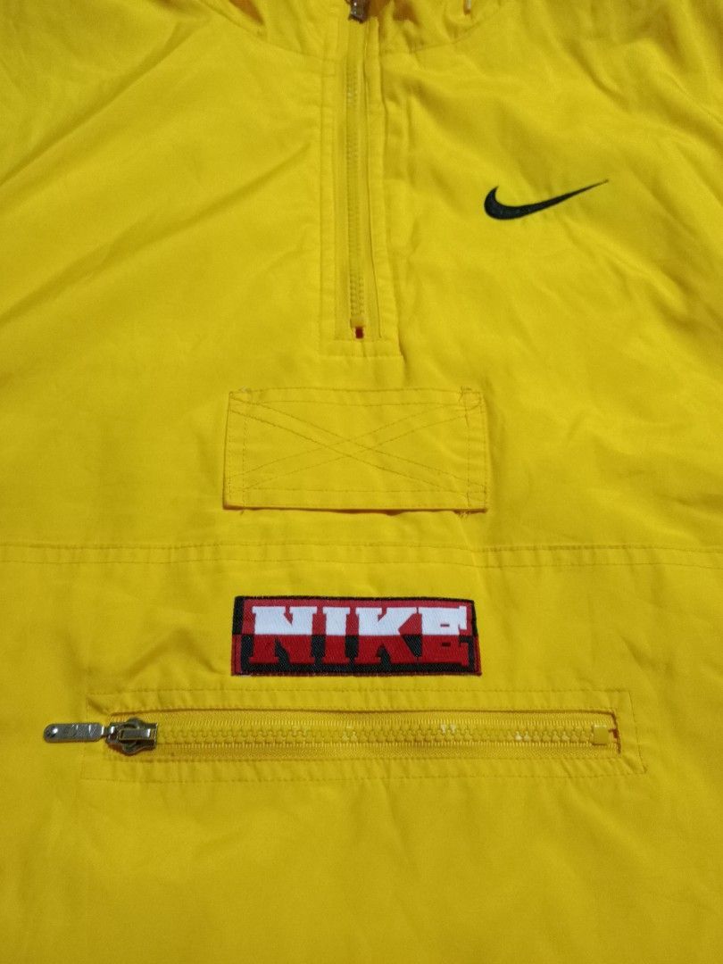 Nike × Vintage Vintage 90s nike 1/2 zipper ski hoodie vest hip hop style Size US XL / EU 56 / 4 - 3 Thumbnail