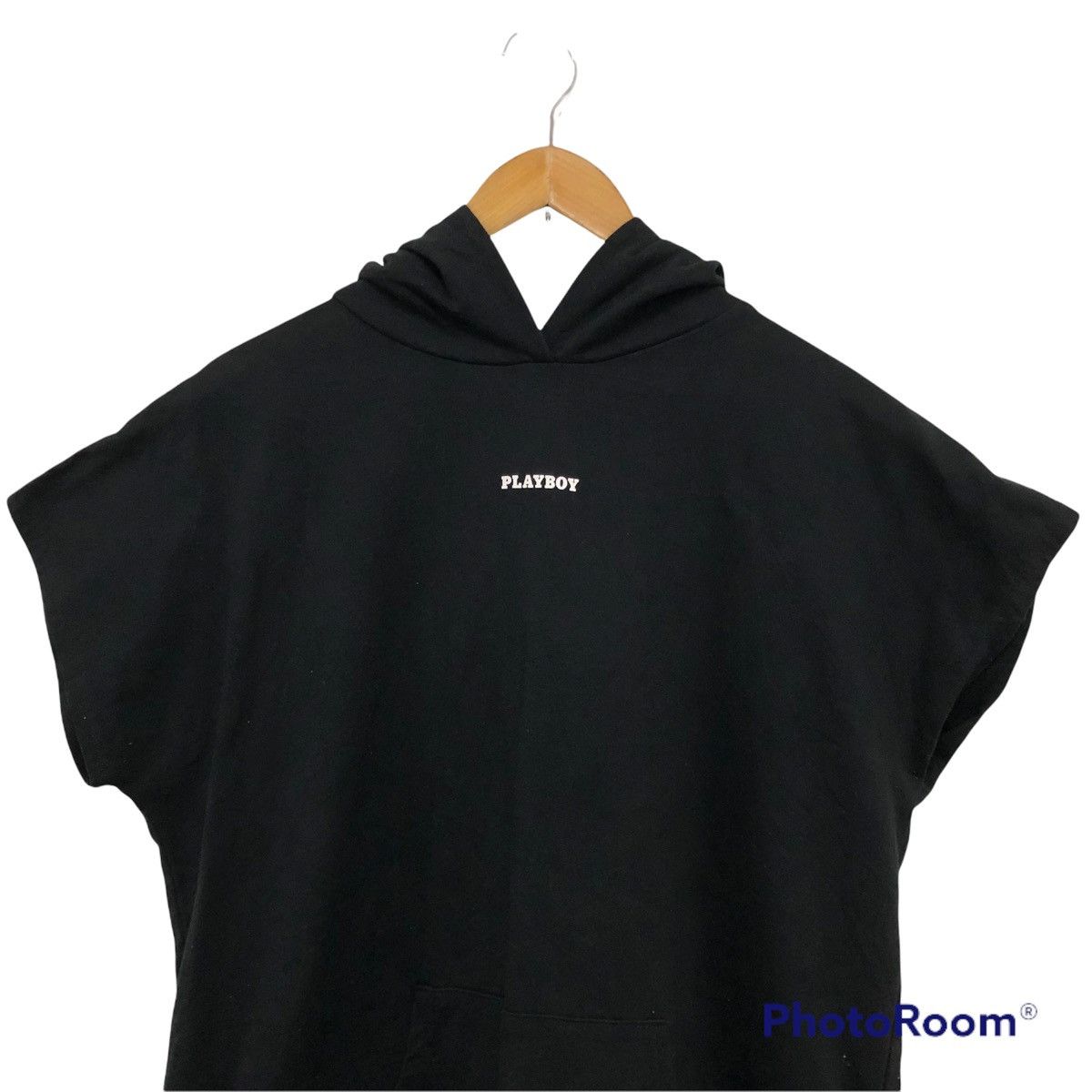 Playboy Rare design playboy sleeveless hoodie big logo Size US L / EU 52-54 / 3 - 5 Thumbnail