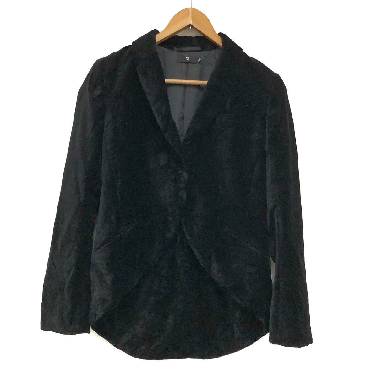 Jil Sander × Uniqlo Jil sander velvet jacket fishtail design Size L / US 10 / IT 46 - 1 Thumbnail