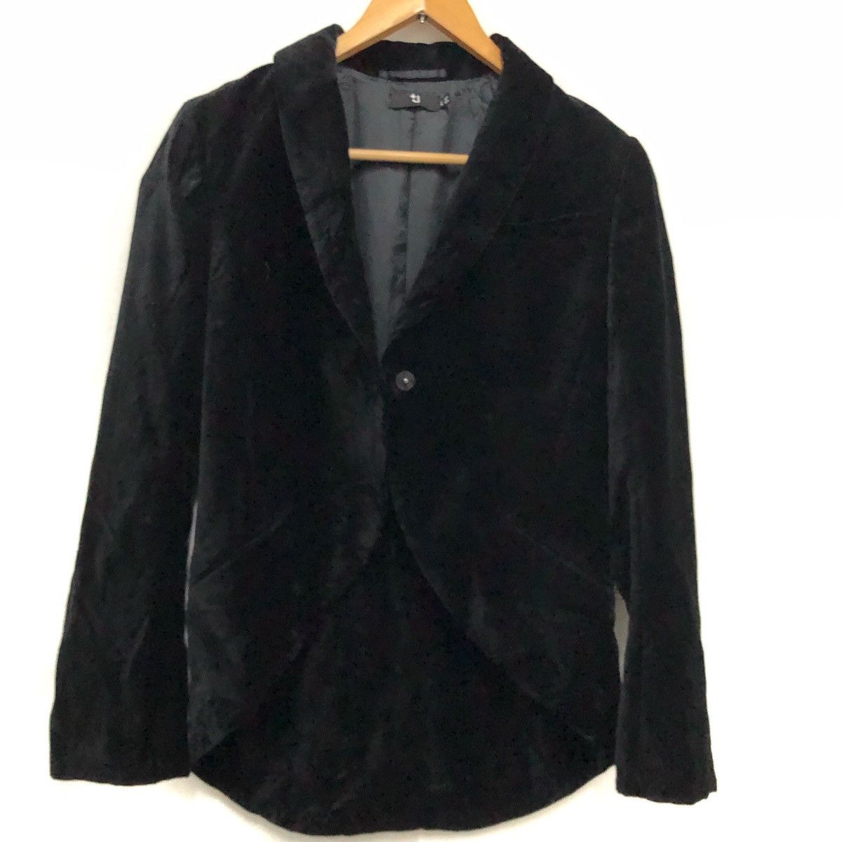 Jil Sander × Uniqlo Jil sander velvet jacket fishtail design Size L / US 10 / IT 46 - 5 Thumbnail