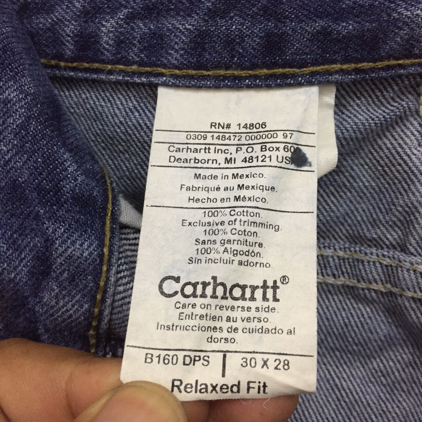 Carhartt Carhartt Blue Jeans 👖 Size US 30 / EU 46 - 10 Thumbnail