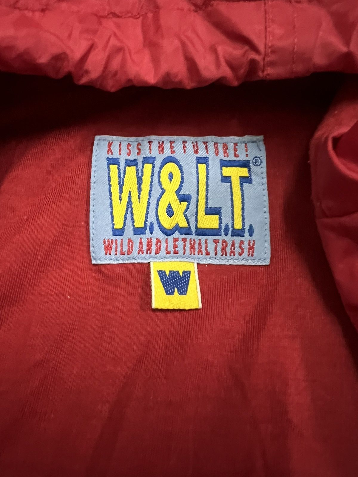 Vintage × W&LT Thrashed W& LT Kiss The Future Red Light Jacket Size US M / EU 48-50 / 2 - 5 Thumbnail