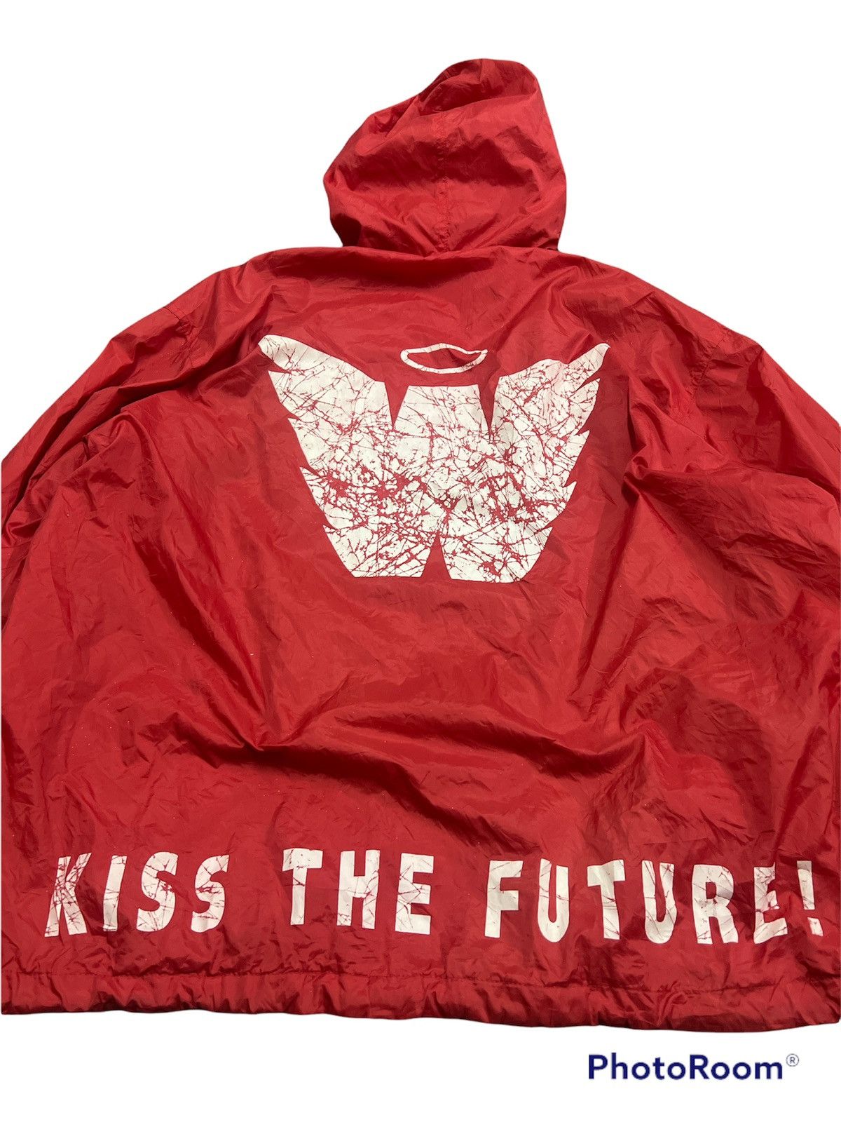 Vintage × W&LT Thrashed W& LT Kiss The Future Red Light Jacket Size US M / EU 48-50 / 2 - 2 Thumbnail
