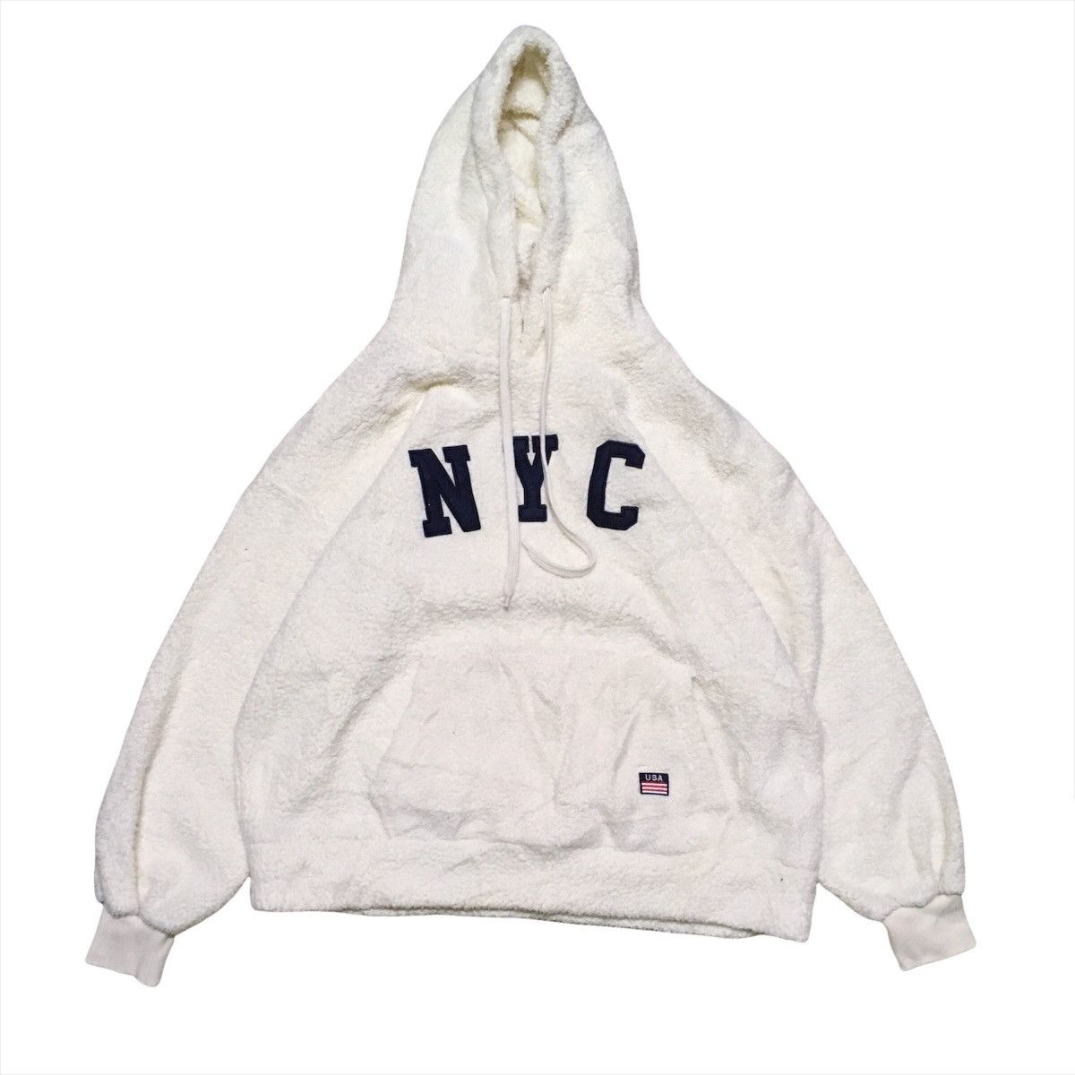 Japanese Brand Japanese Brand Ordinary Holiday NYC Fluffy Hoodie Size US M / EU 48-50 / 2 - 1 Thumbnail