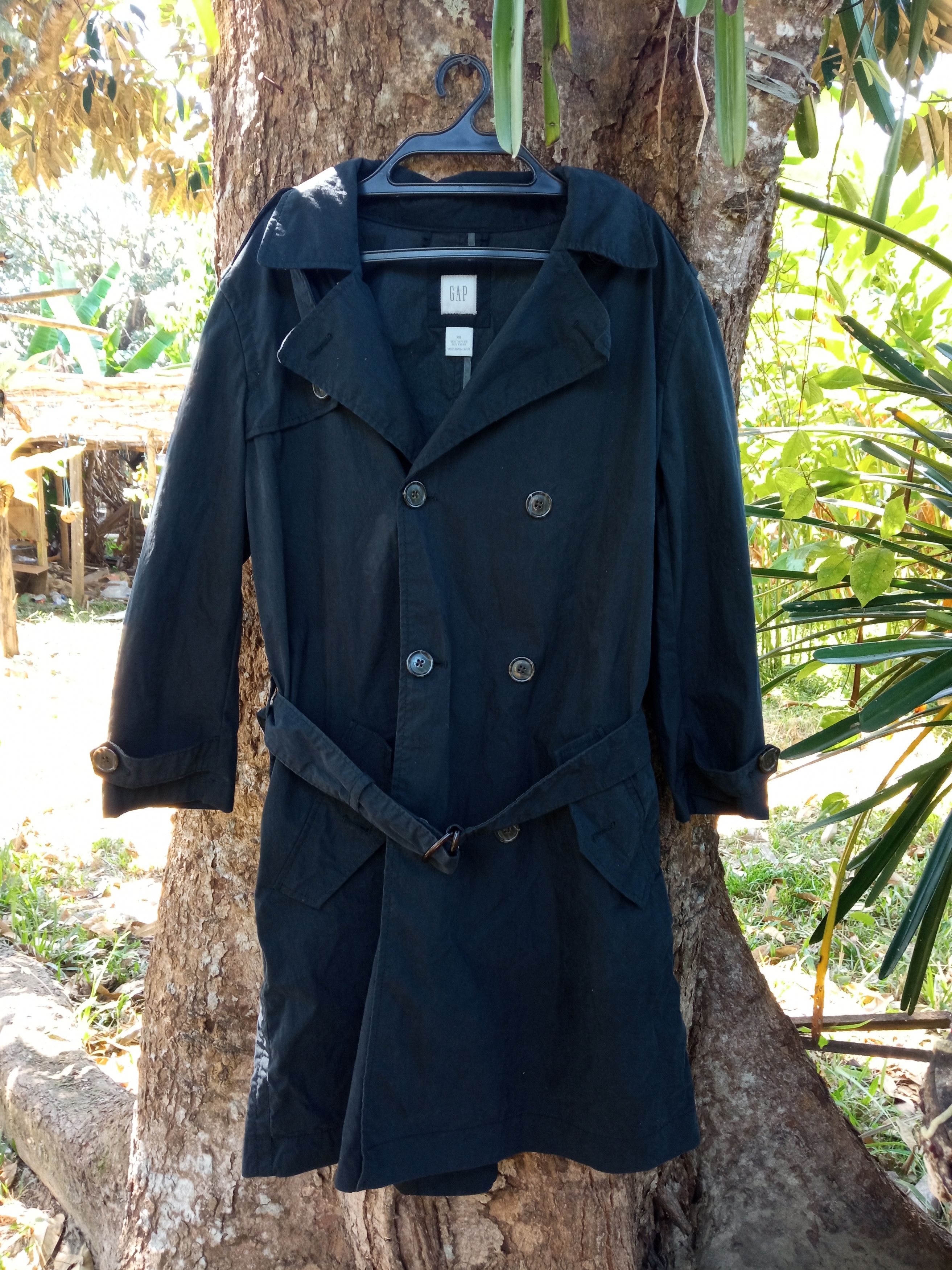 GAP Black Trench Coat