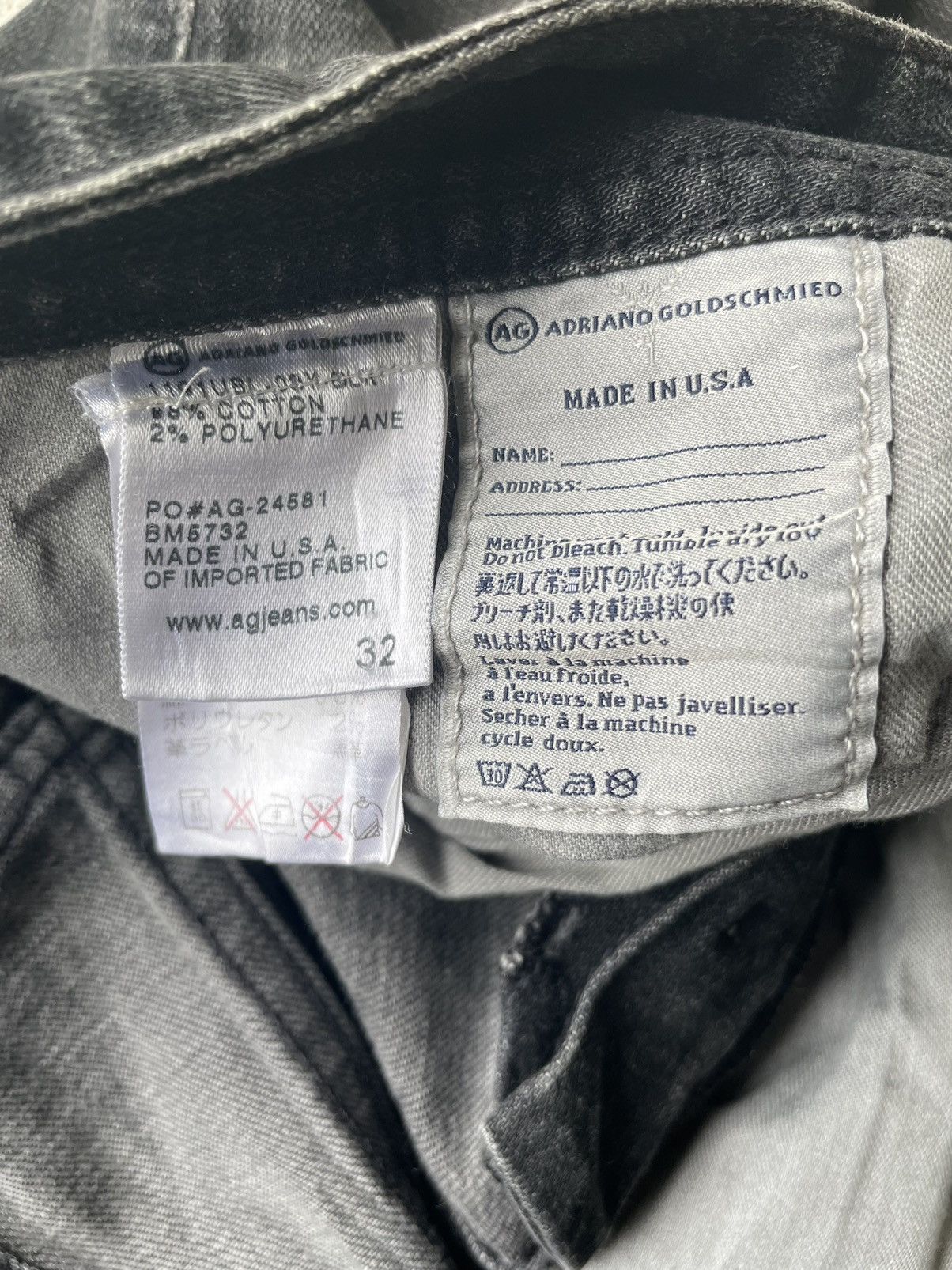 AG Adriano Goldschmied × Designer Adriano Goldschmied Custom Denim Size US 34 / EU 50 - 16 Thumbnail