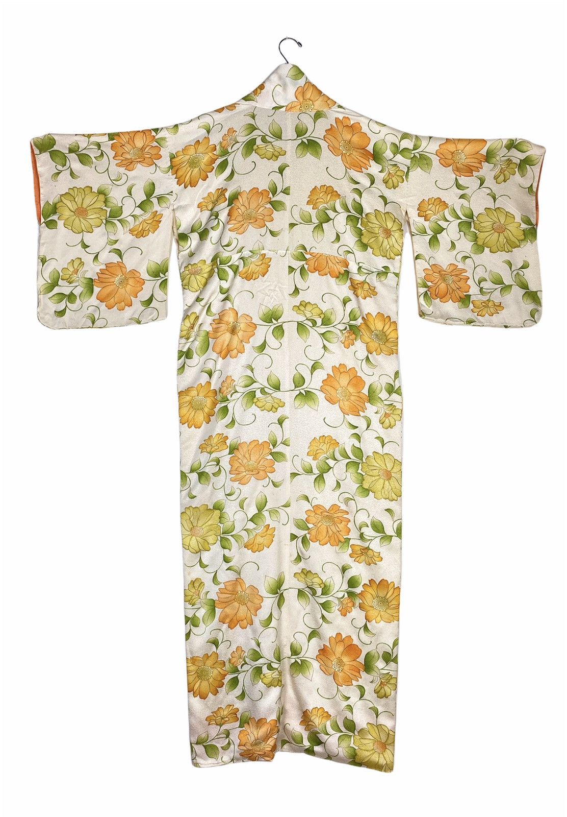 Rare‼️ Japanese Kimono Long Flower Full Print Large Size